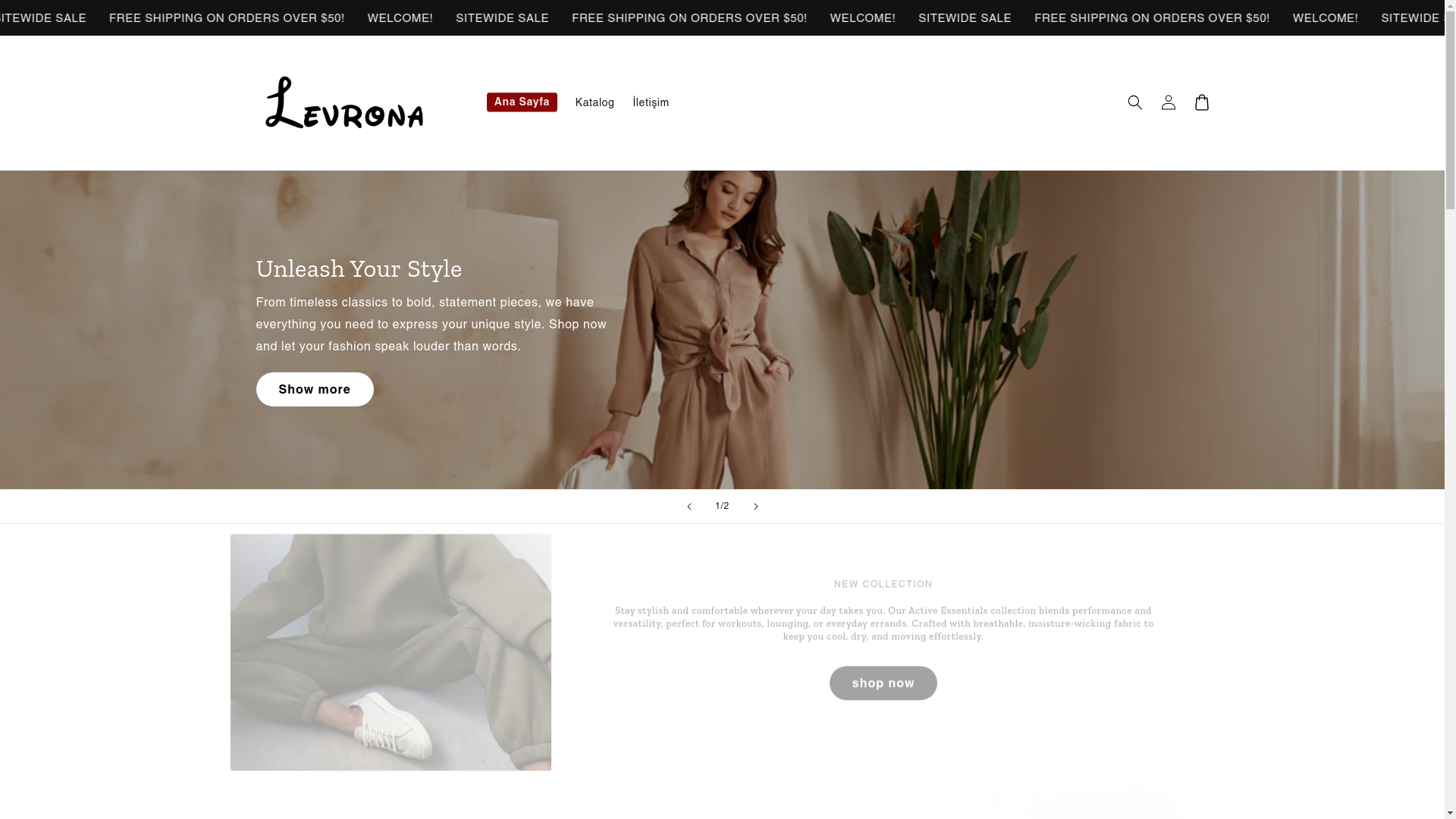 website screenshot of https://levrona.com/