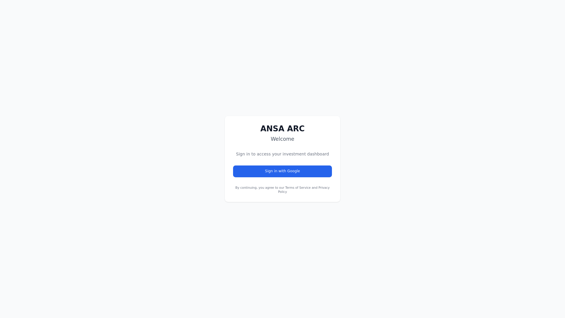 website screenshot of https://ansaarc.co/