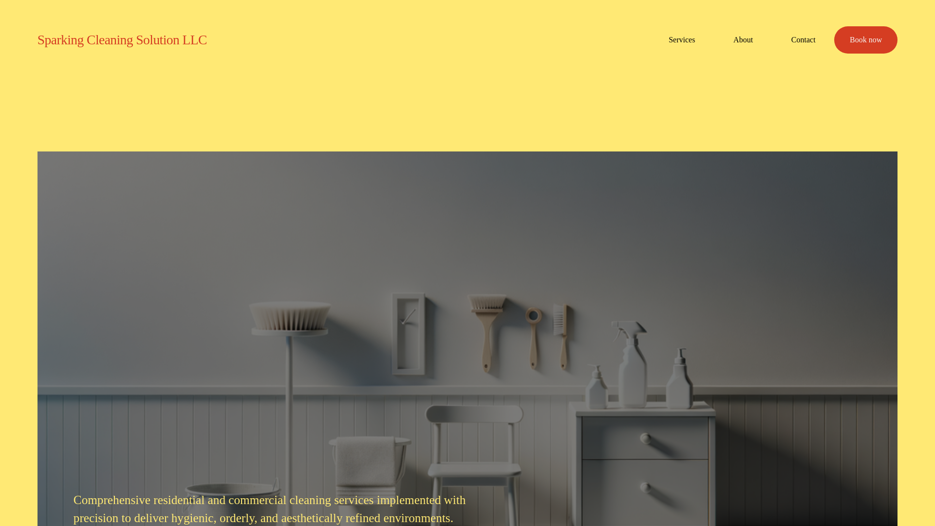 website screenshot of https://sparkingcleaningsolutioncom.org/