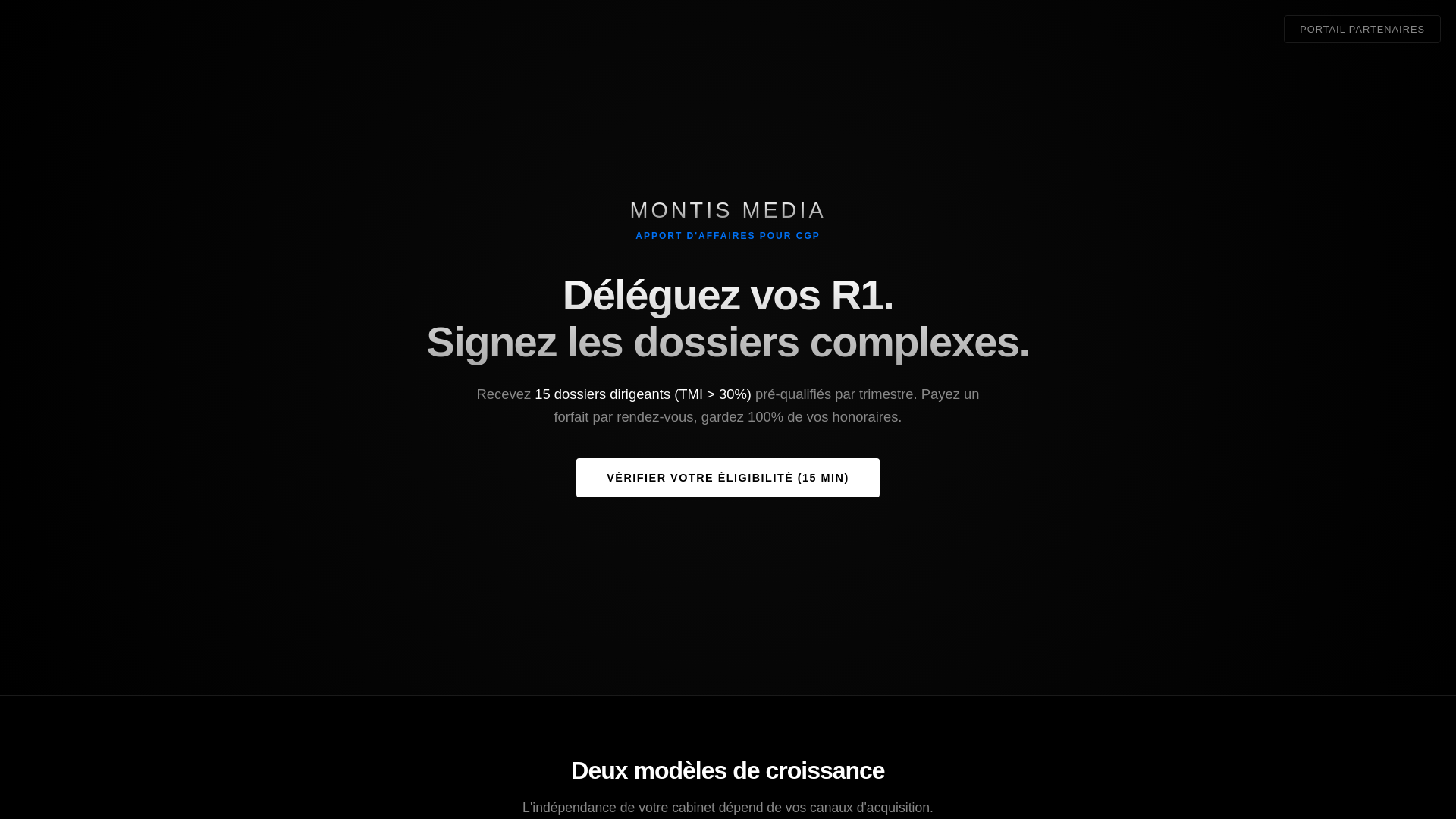 website screenshot of https://montismedias.com/