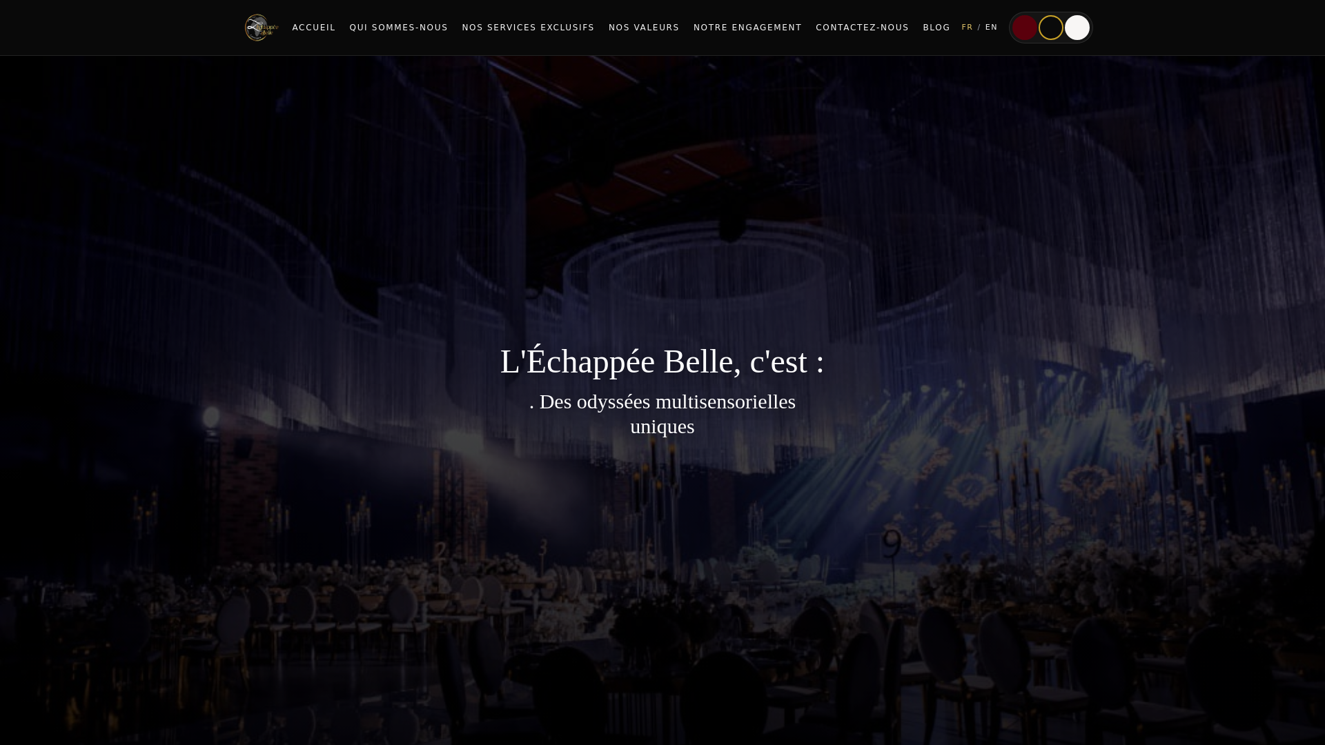 website screenshot of https://echappebelle237.com/