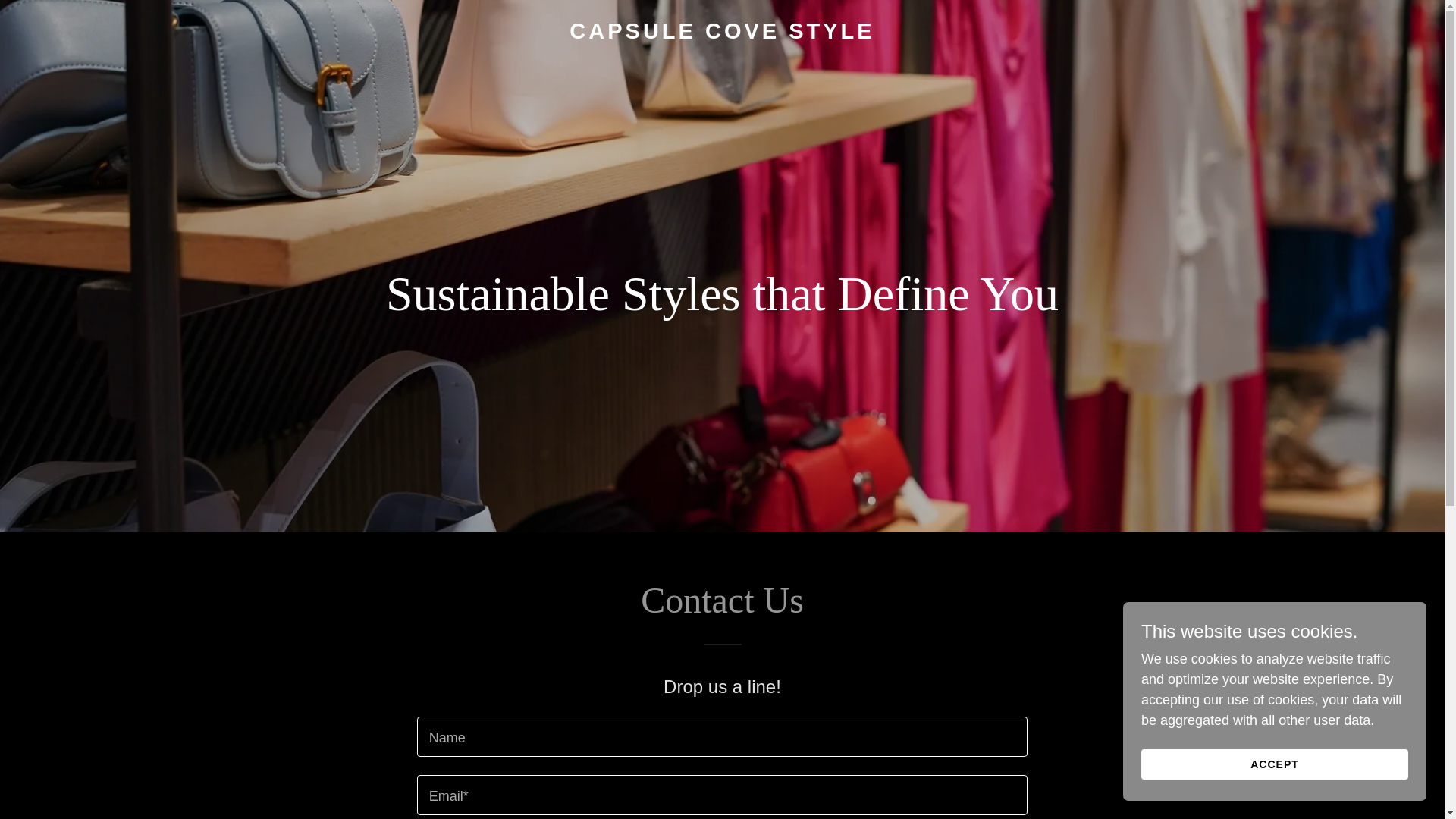 website screenshot of https://capsulecovestyle.com/