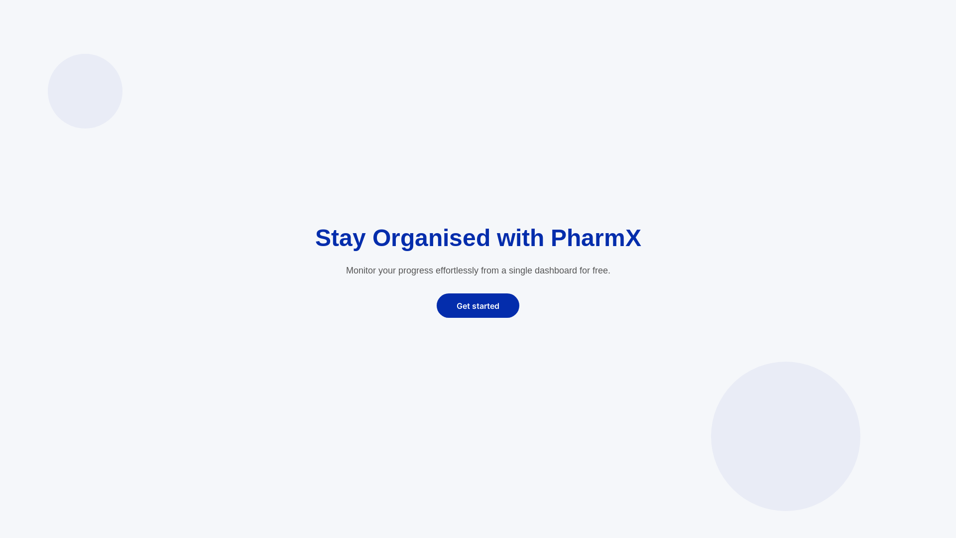 website screenshot of https://pharmx-tracker.pages.dev/