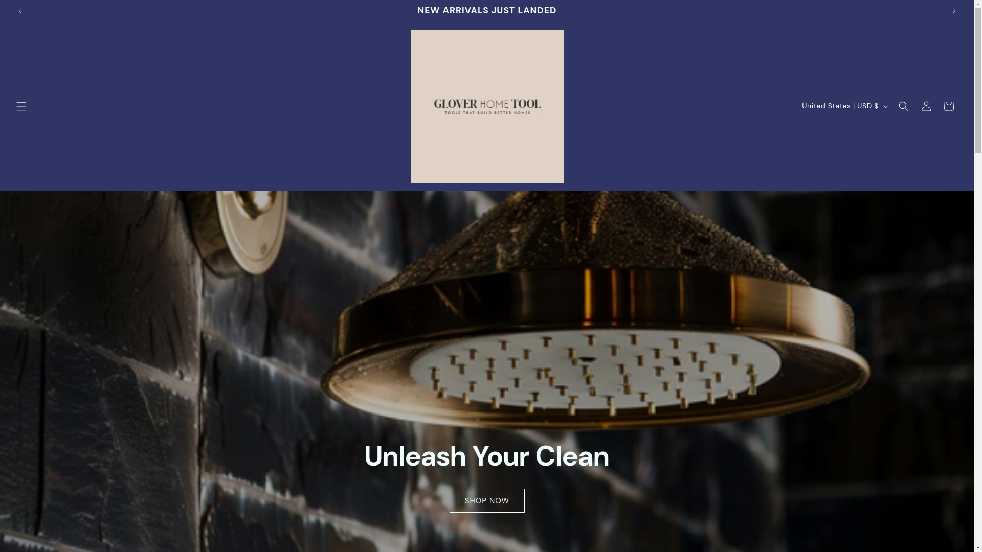 website screenshot of https://gloverhometool.store/
