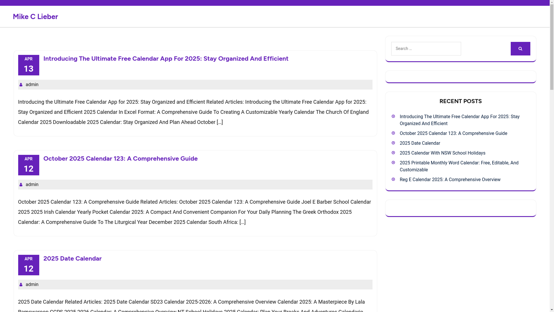 website screenshot of https://mikecliebera.pages.dev/