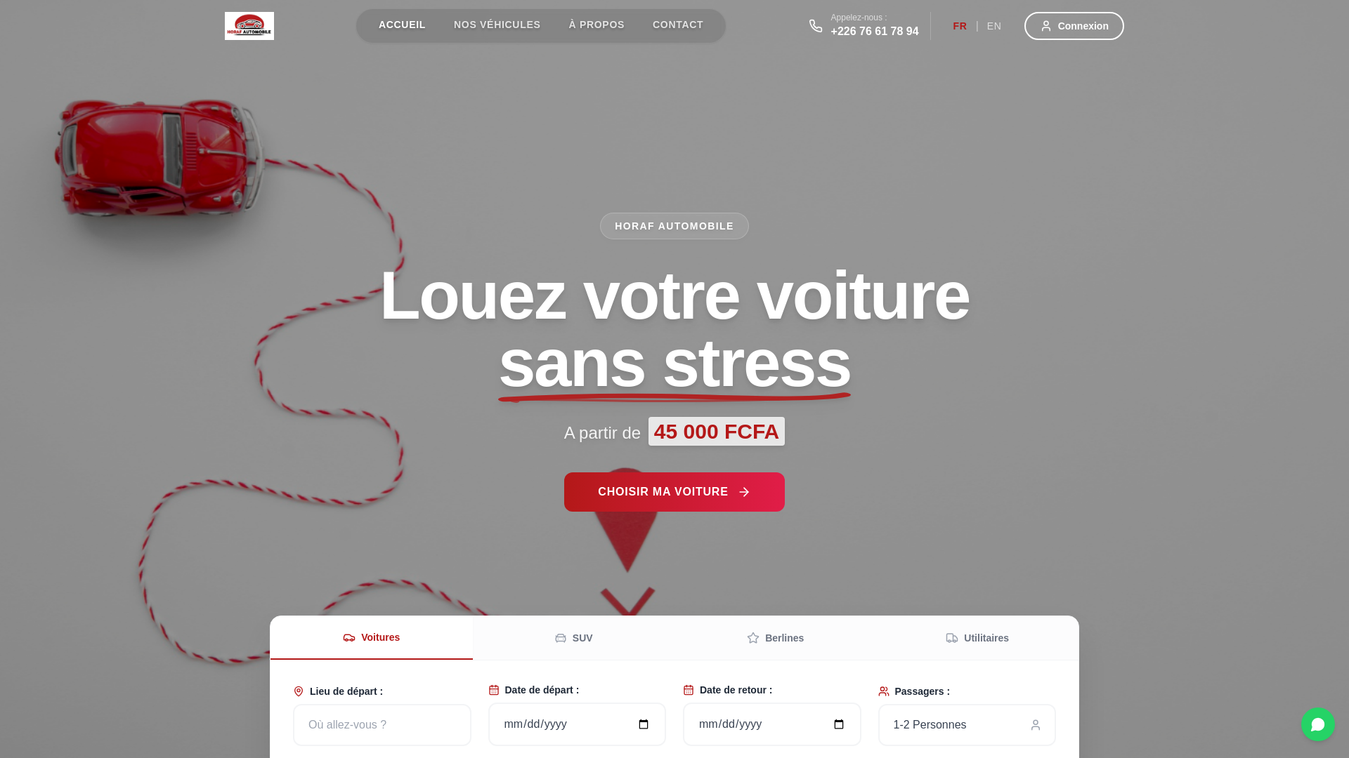 website screenshot of https://horafautomobile.com/