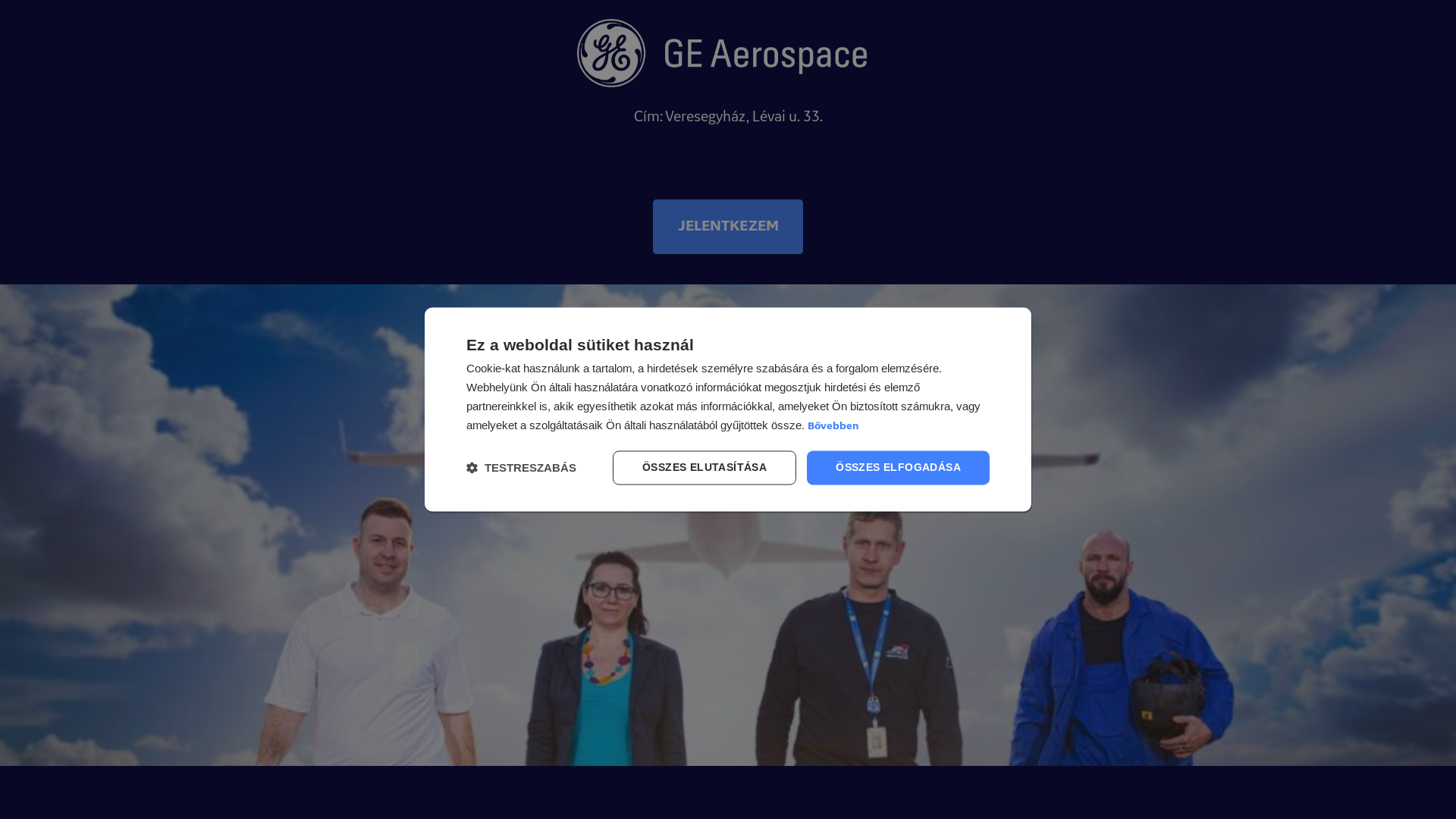 website screenshot of https://geaerospacekarrier.hu/