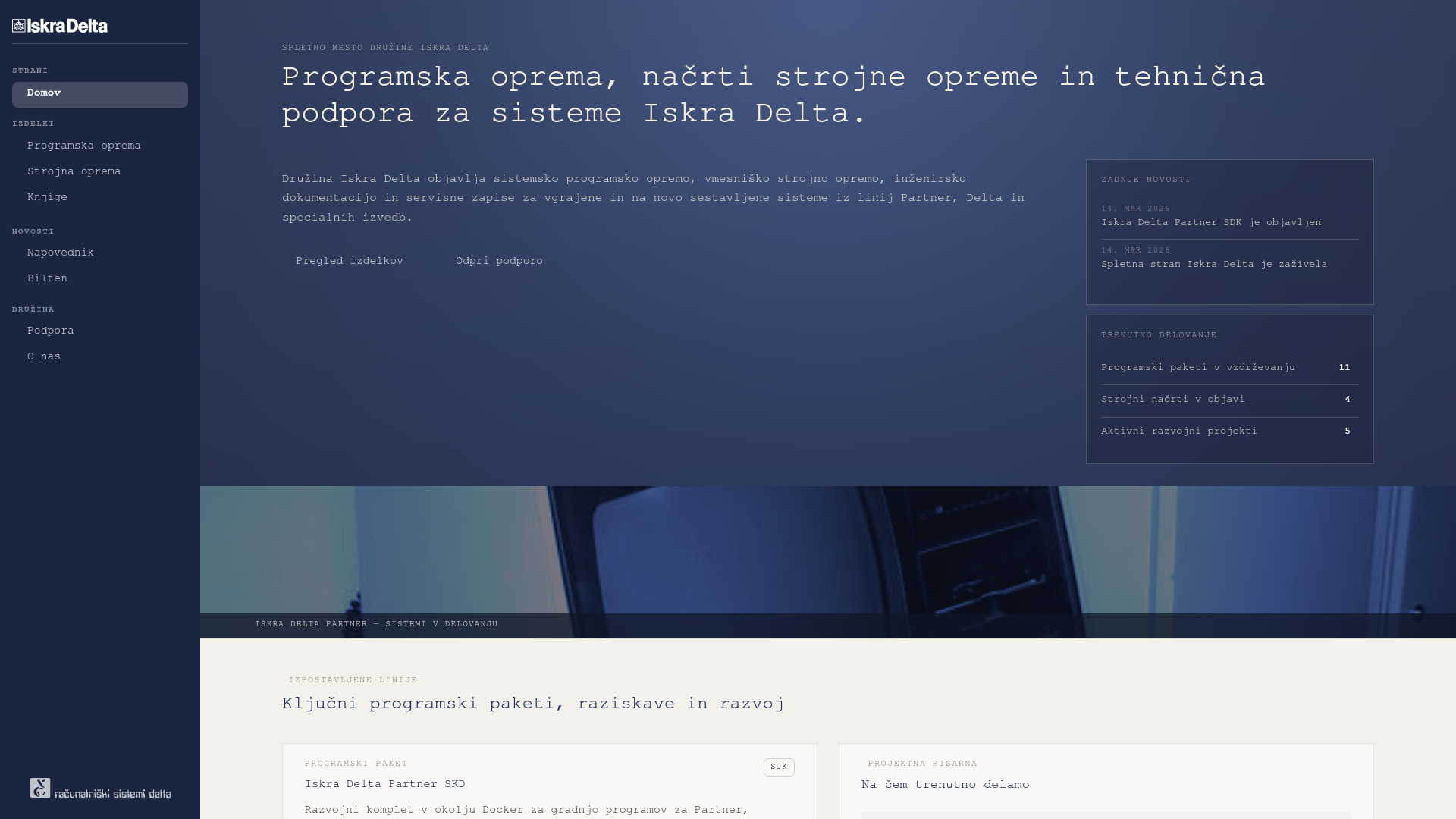 website screenshot of https://iskra-delta.si