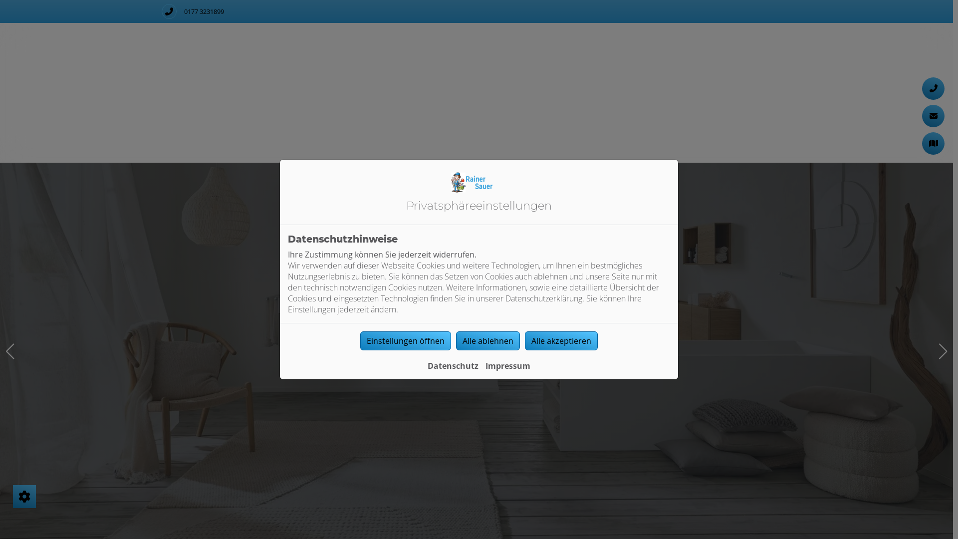 website screenshot of https://rainersauerhaustechnik.de/