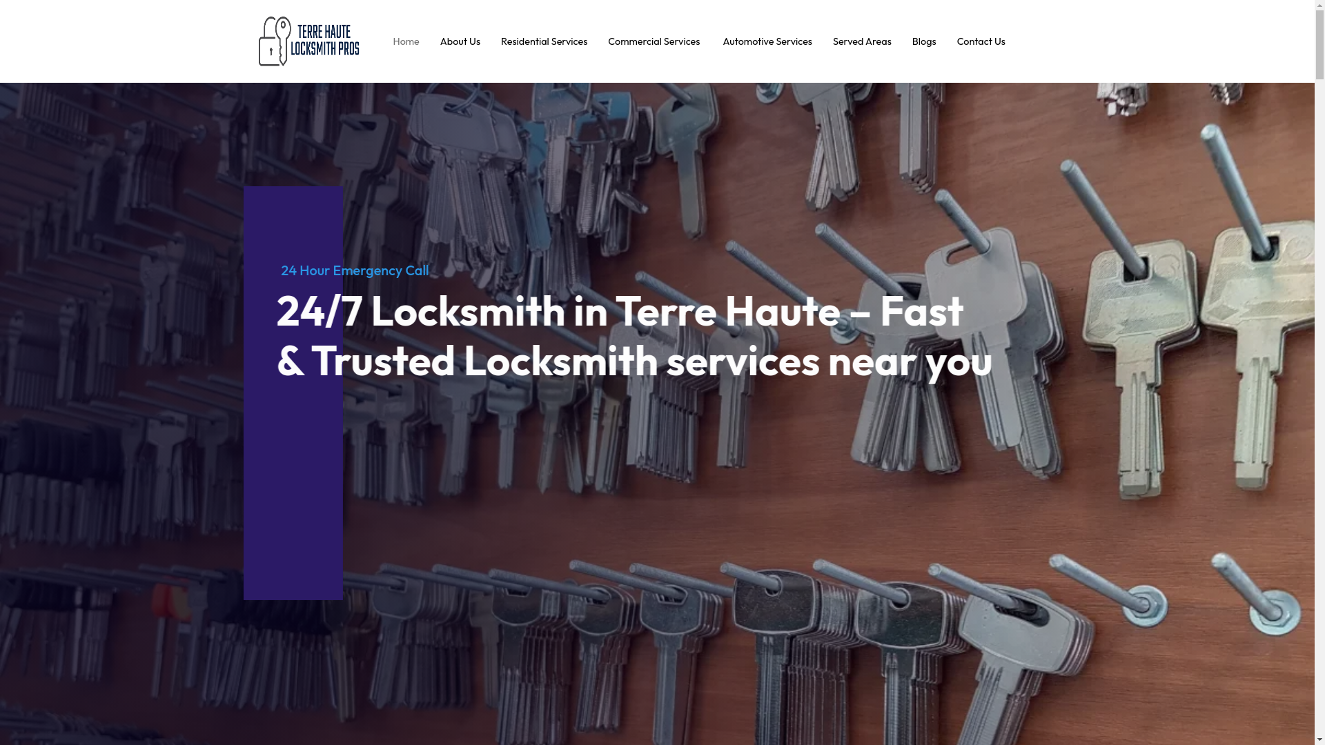 website screenshot of https://locksmithterrehautein.com/
