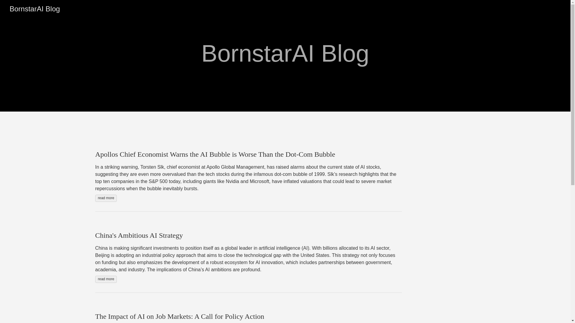 website screenshot of https://bornstarai-blog.pages.dev/
