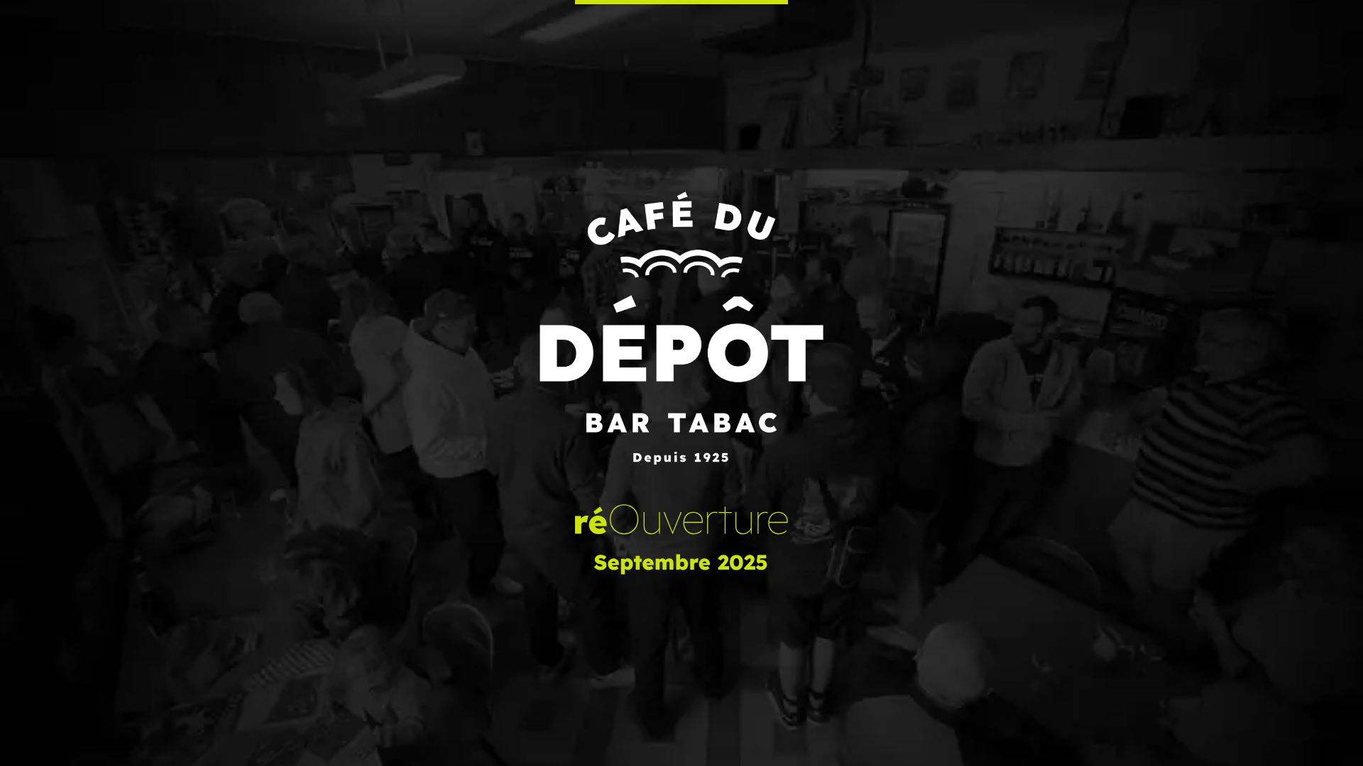 website screenshot of https://cafedudepot.fr/