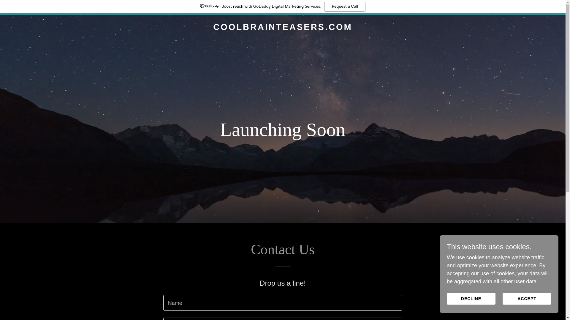 website screenshot of https://coolbrainteasers.com/