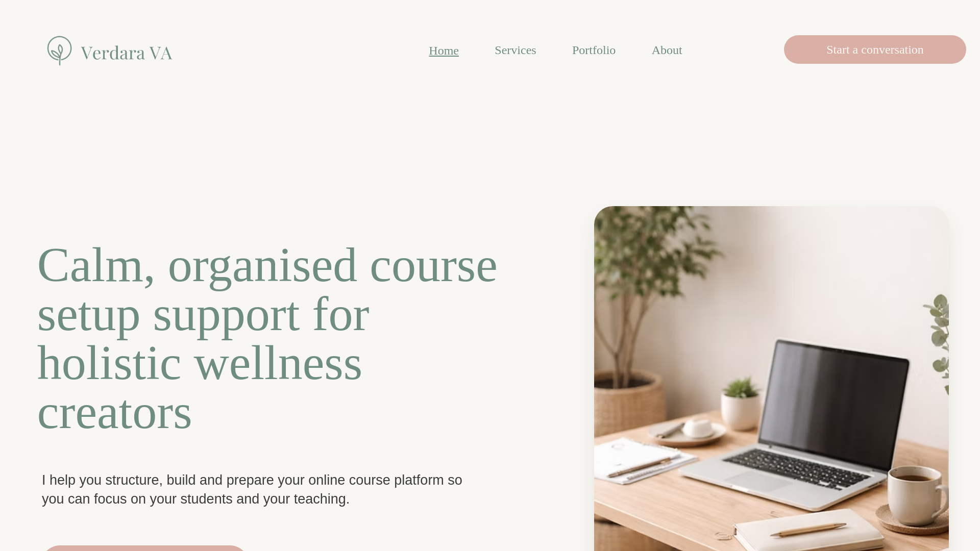 website screenshot of https://verdarava.com/