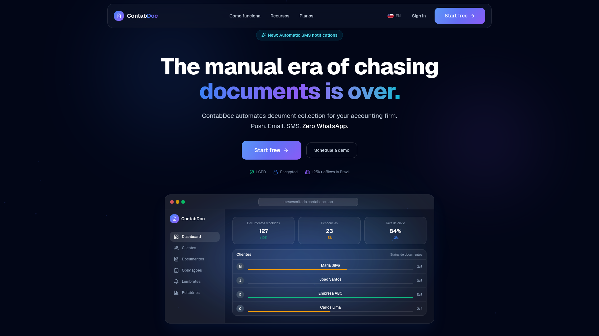 website screenshot of https://contabdoc.app/