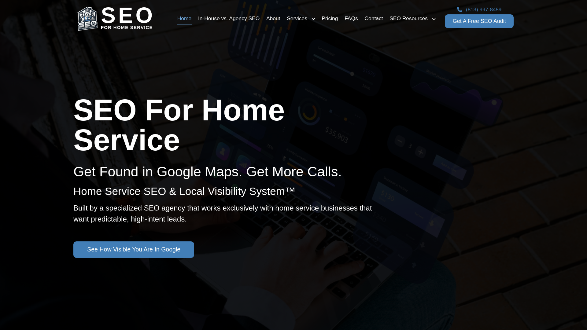 website screenshot of https://seoforhomeservice.org/