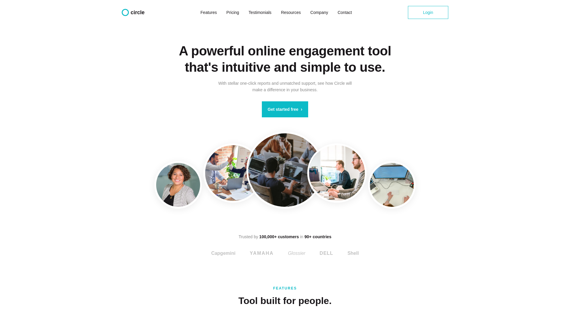 website screenshot of https://circle-test.pages.dev/