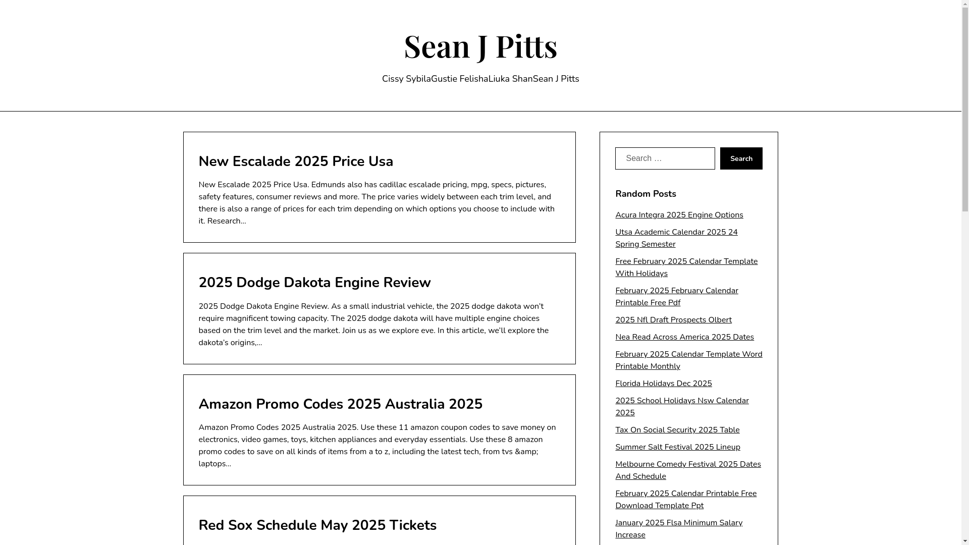 website screenshot of https://seanjpittsw.pages.dev/