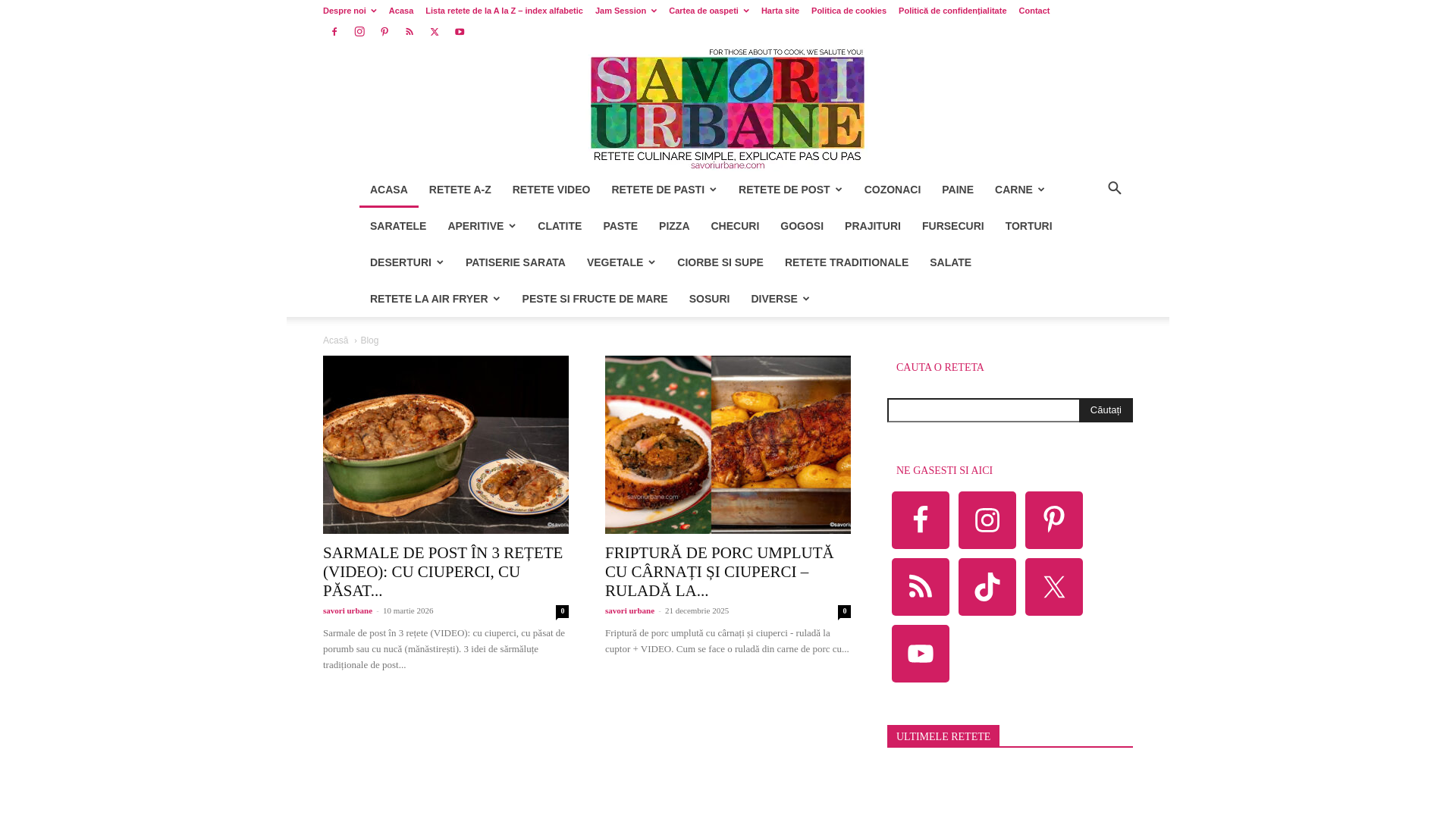 website screenshot of https://savoriurbane.com