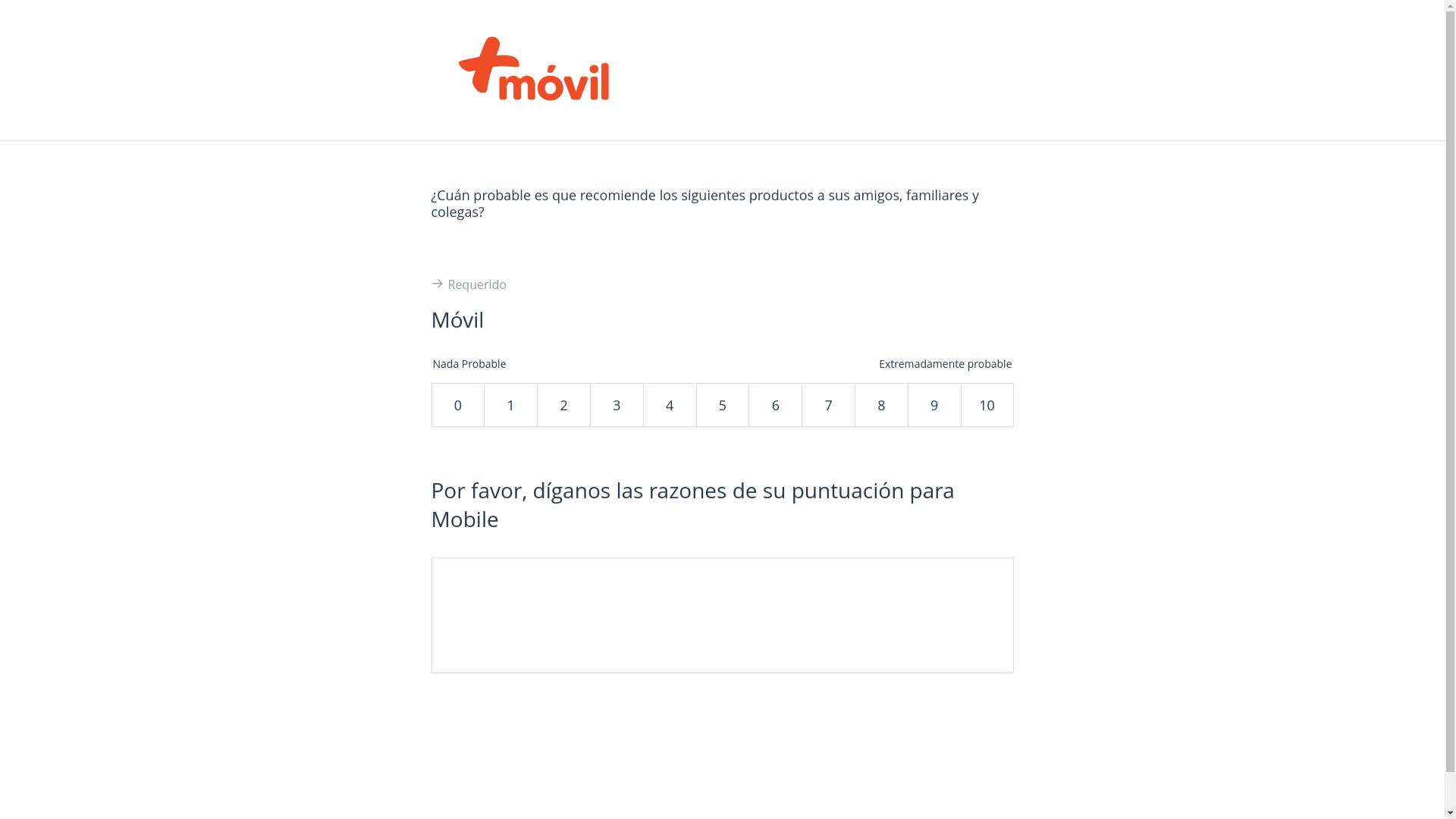 website screenshot of https://survey3.medallia.com/?eh28sxwcy8d4h6x3mbdrht&lng=es_PA