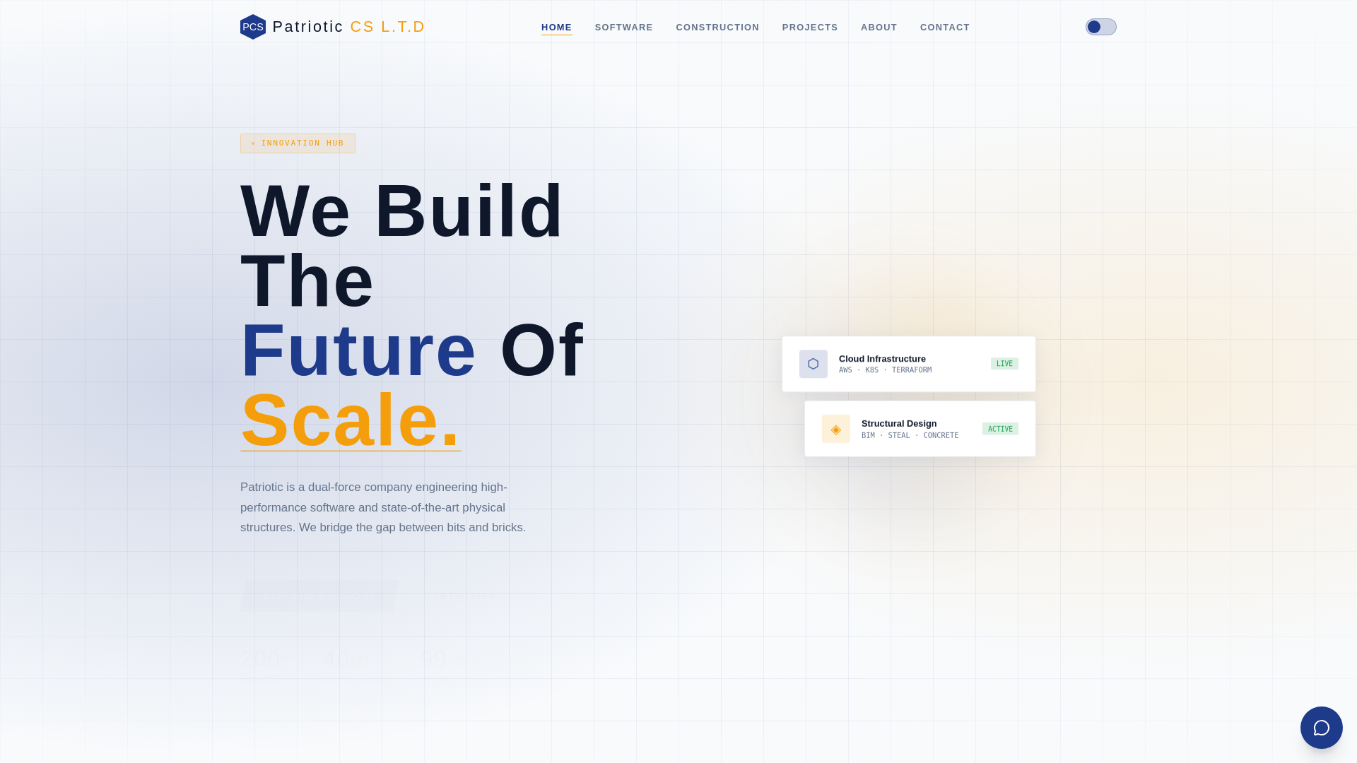 website screenshot of https://patrioticbuild.com/