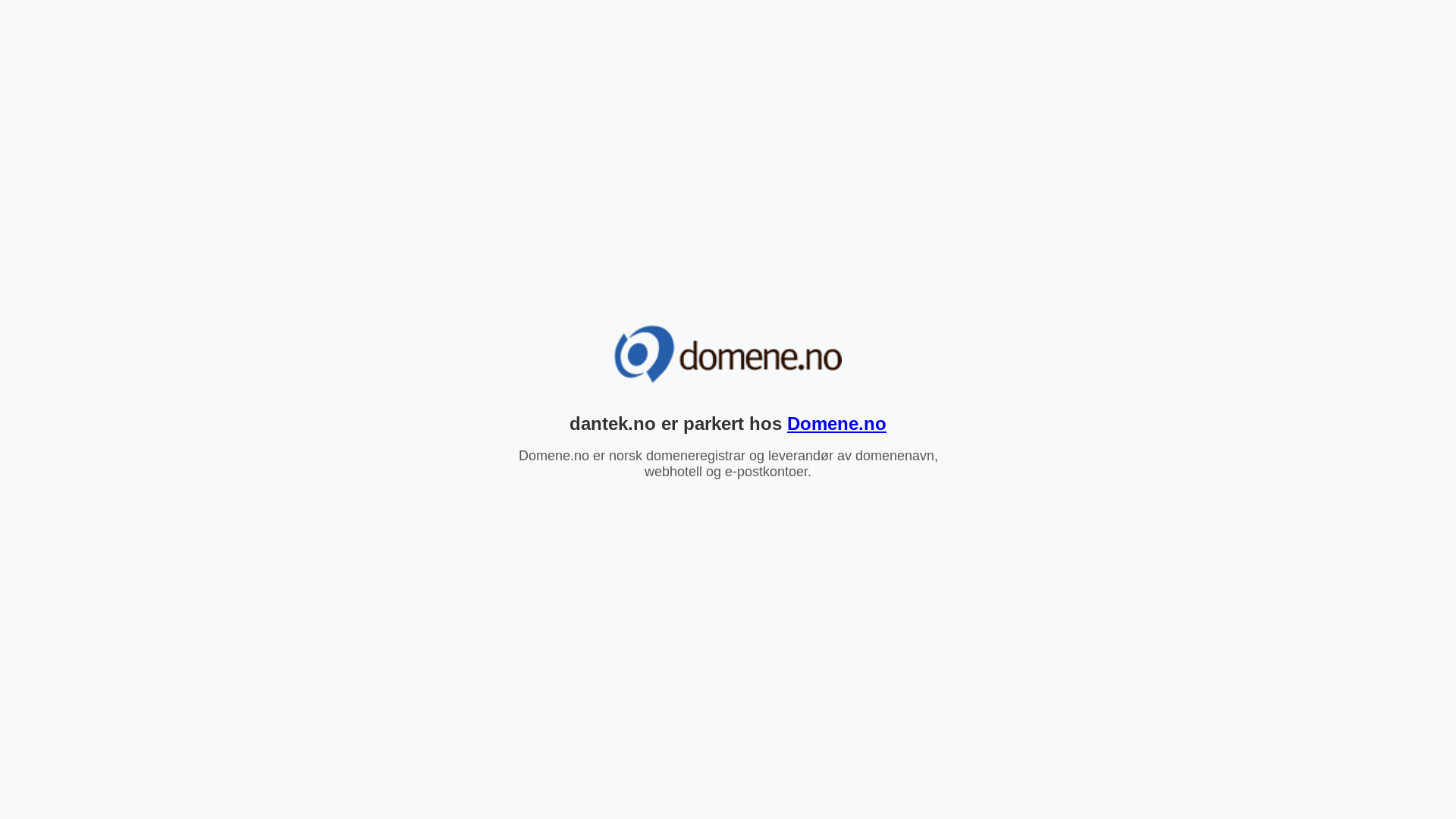 website screenshot of https://dantek.no/