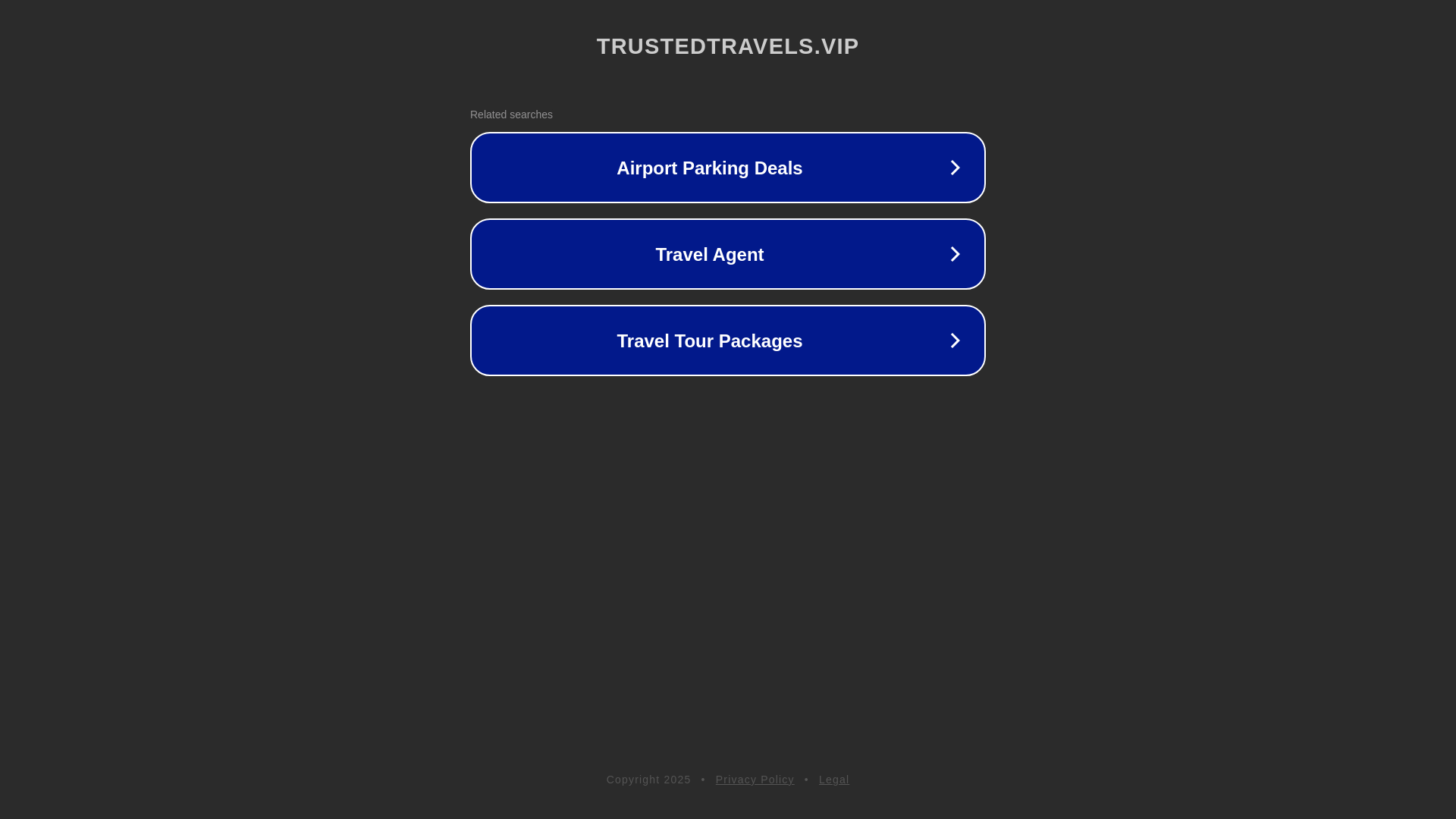 website screenshot of https://trustedtravels.vip/