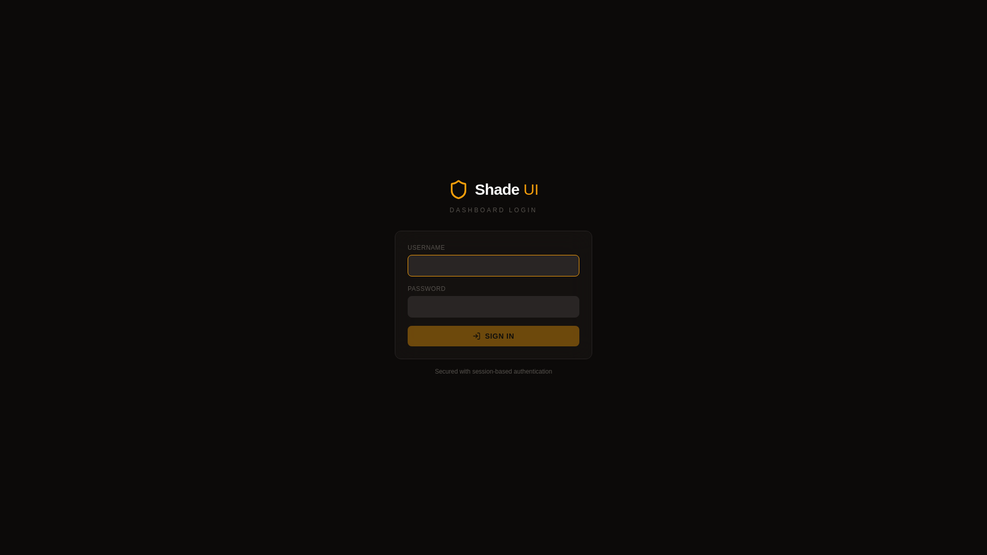website screenshot of https://shade-dashboard.pages.dev/