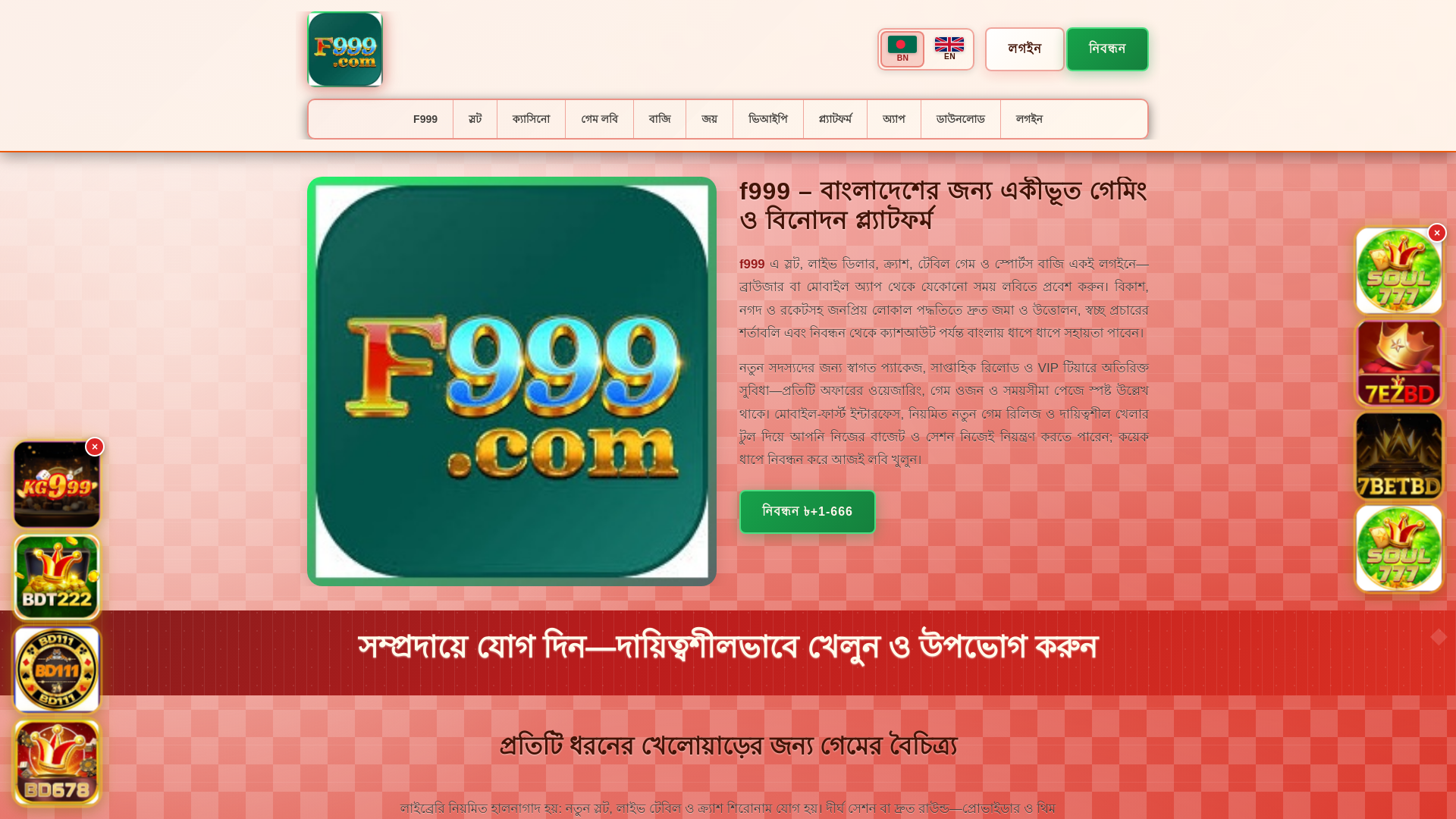 website screenshot of https://f999tin.com/