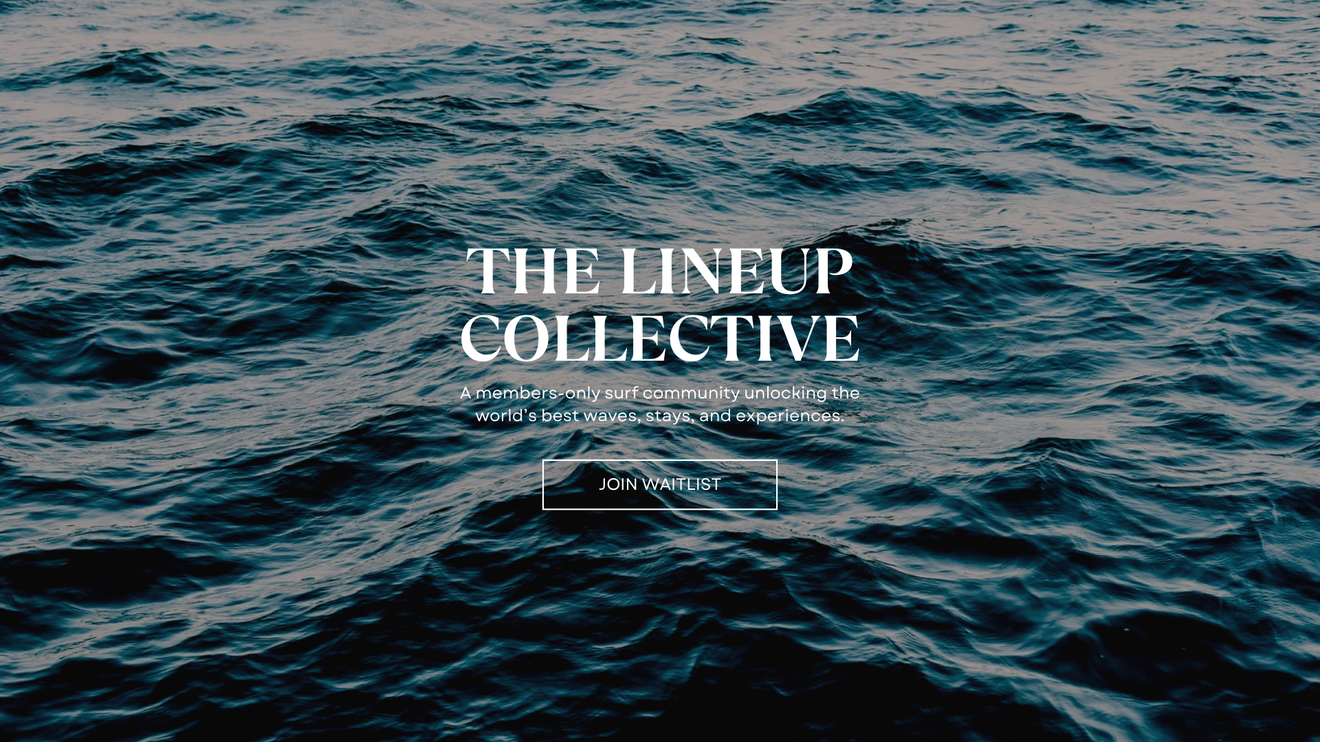 website screenshot of https://thelineupcollective.co/