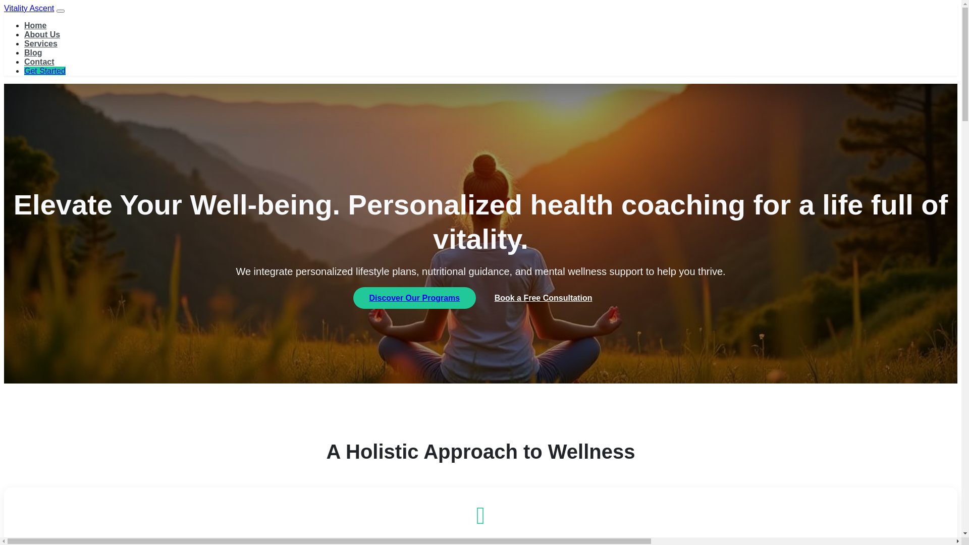 website screenshot of https://vitalityascentb.info/