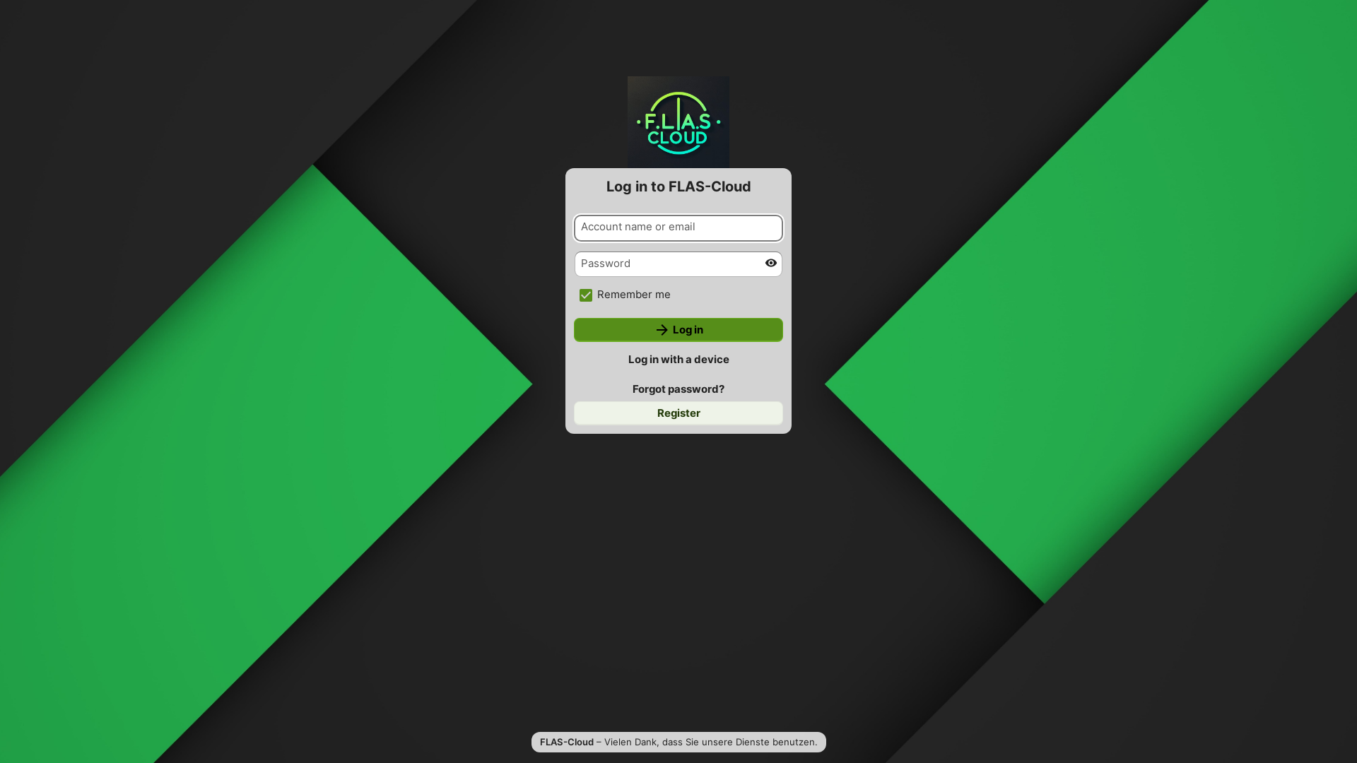 website screenshot of https://flascloud.qzz.io/