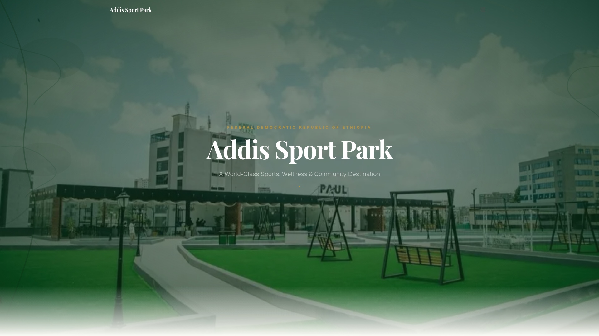 website screenshot of https://addissportpark.com/