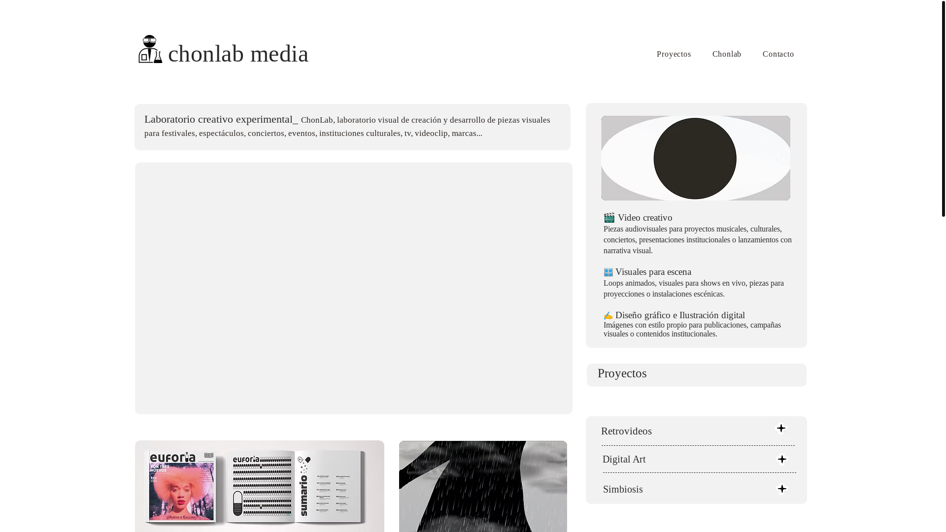 website screenshot of https://chonlabmedia.com/
