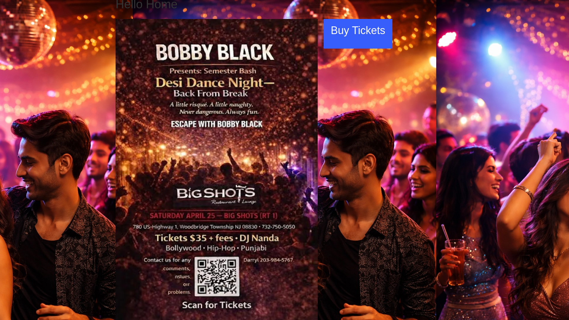 website screenshot of https://bobbyblacknj.com/