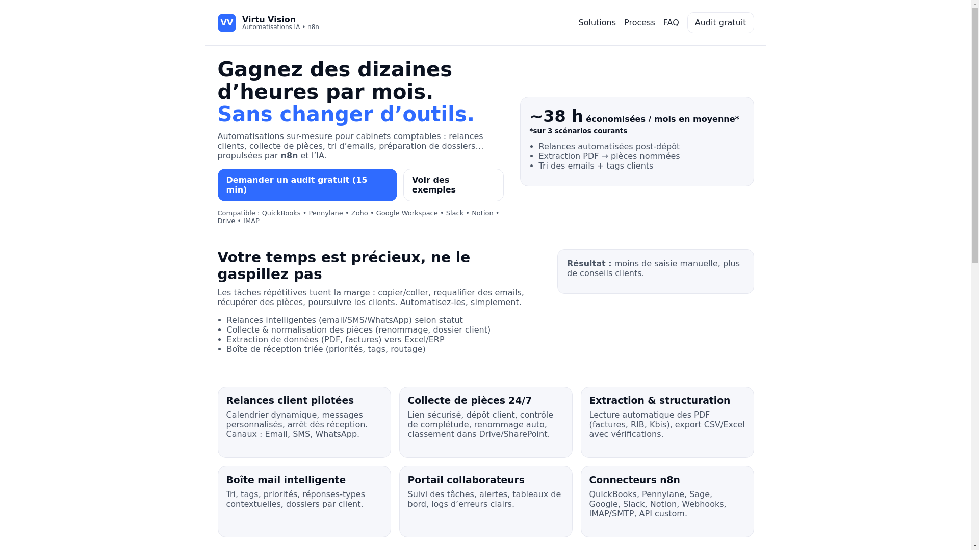 website screenshot of https://virtuvisionlandingpage.pages.dev/