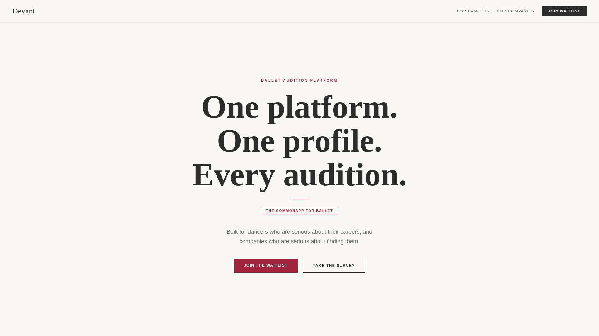 website screenshot of https://devantapply.com/