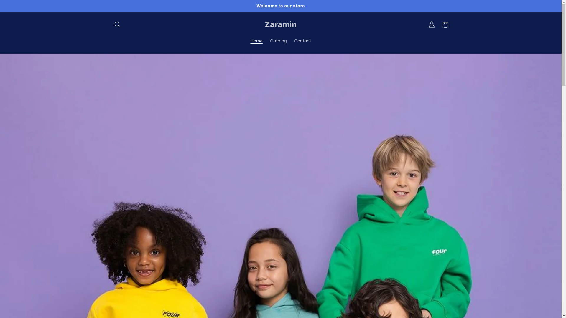 website screenshot of https://zaramin.shop/