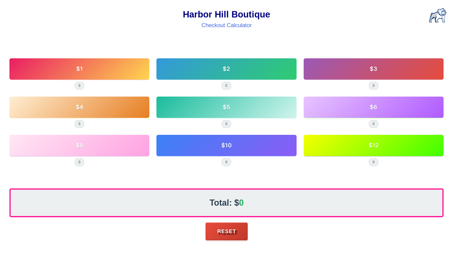 website screenshot of https://harbor-hill-boutique-checkout-app.pages.dev/