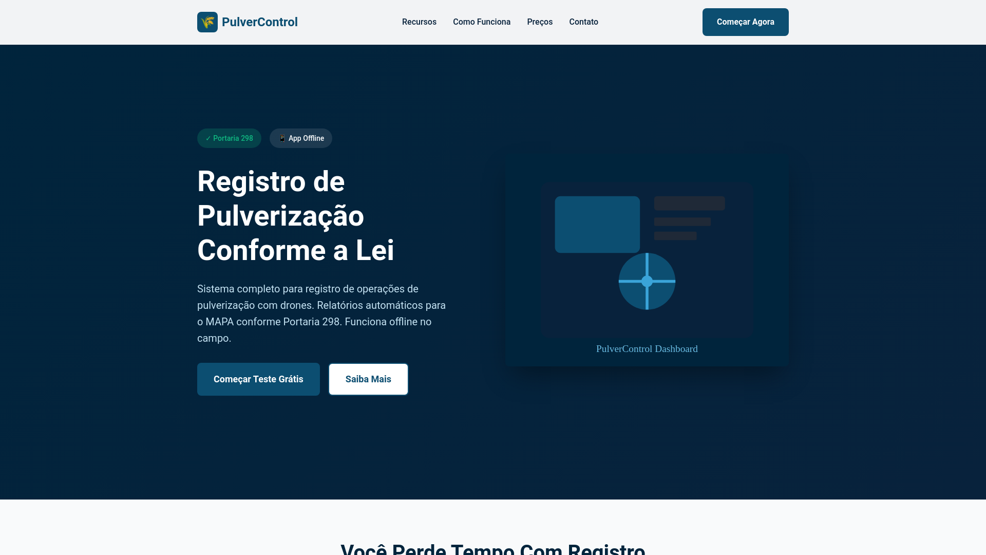 website screenshot of https://pulvercontrol.pages.dev/