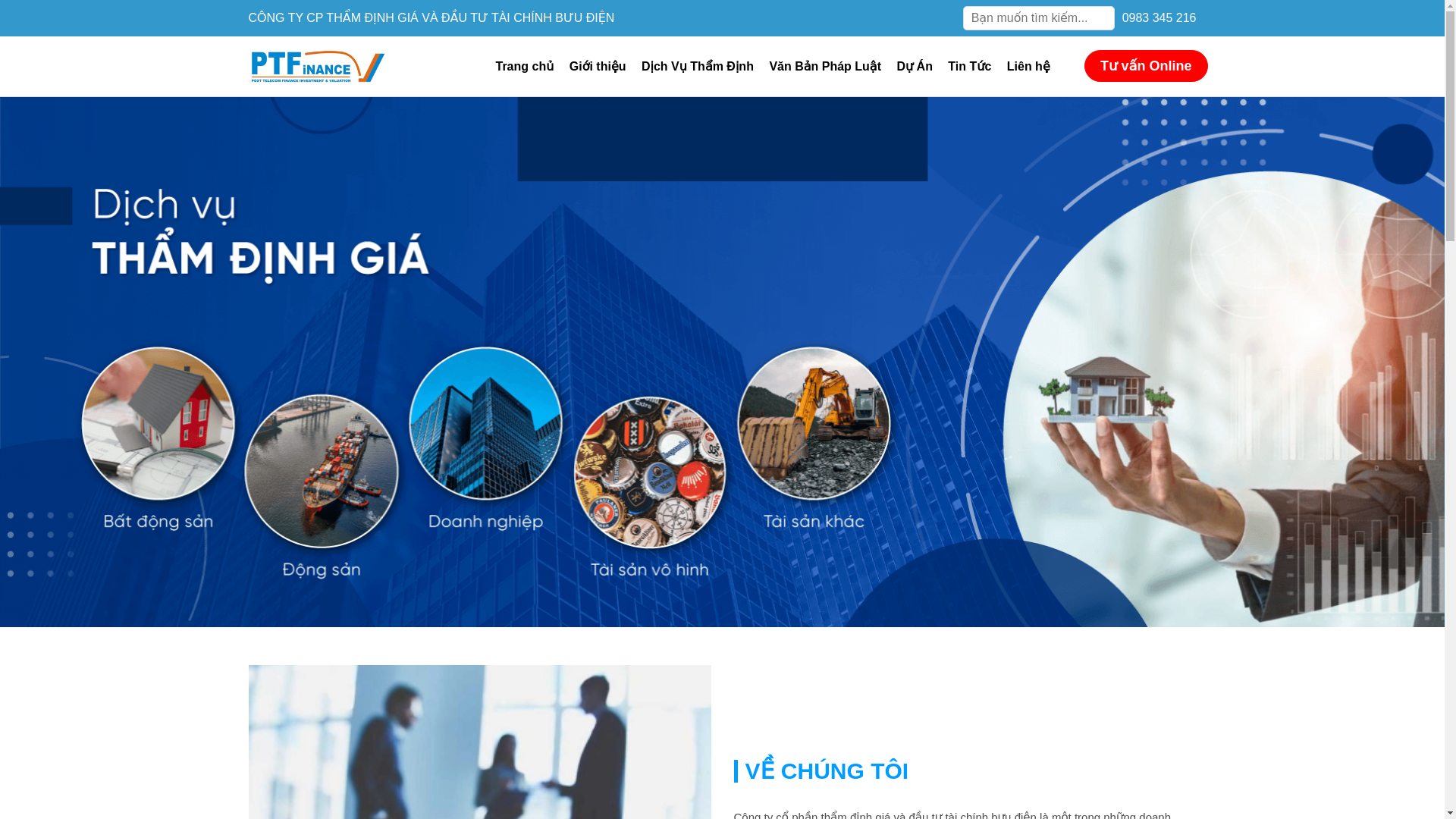 website screenshot of https://thamdinhgiabuudien.vn/