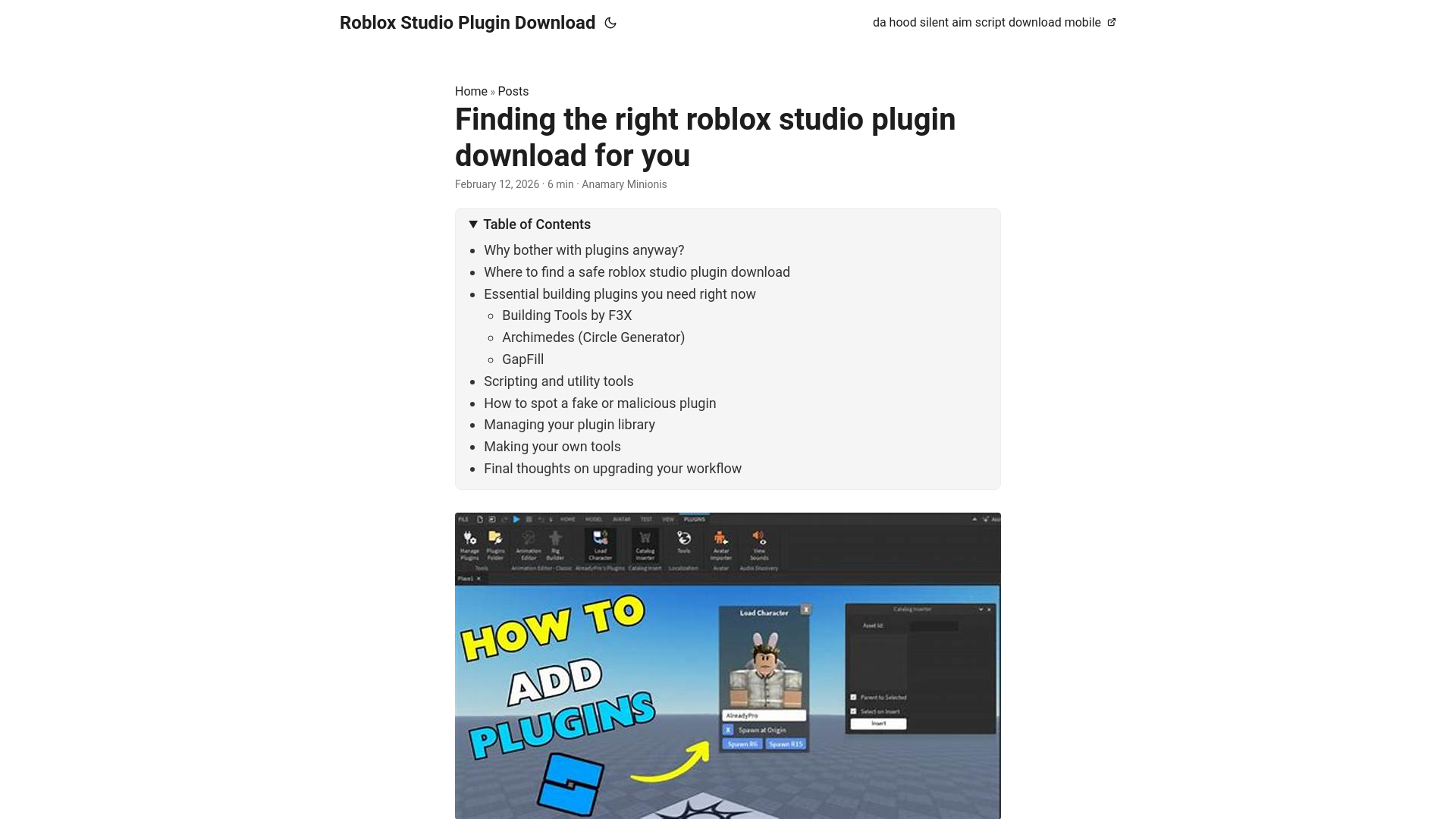 website screenshot of https://roblox-studio-plugin-download.pages.dev/