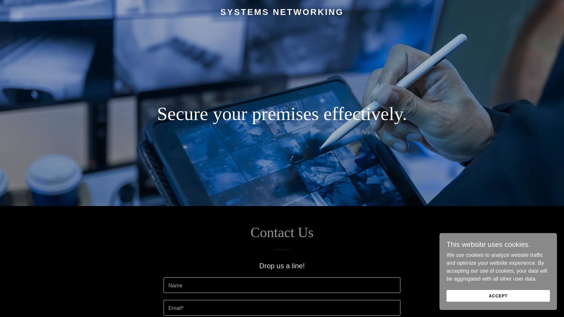 website screenshot of https://systemsnetwoking.com