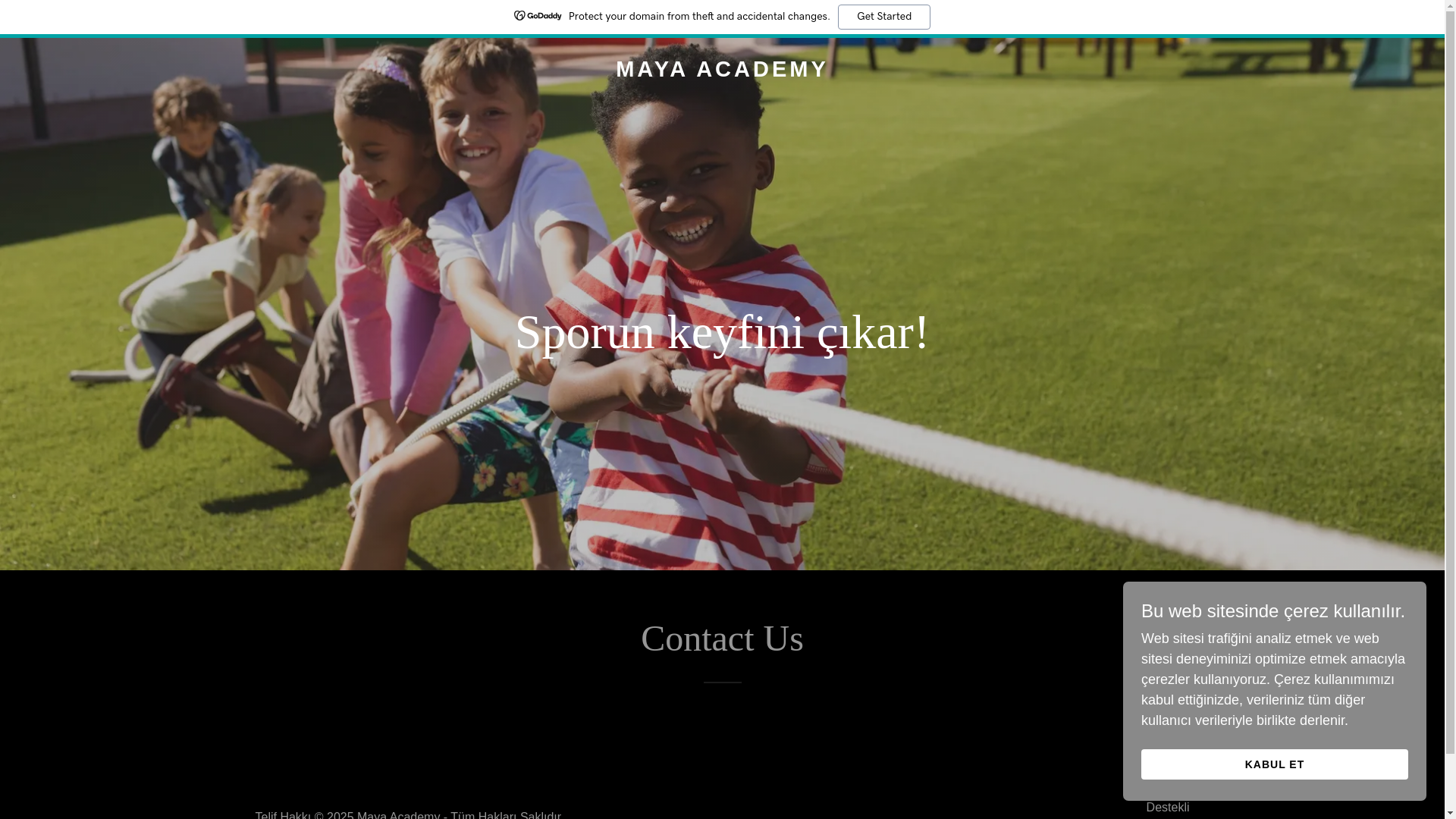 website screenshot of https://mayaacademyist.com/