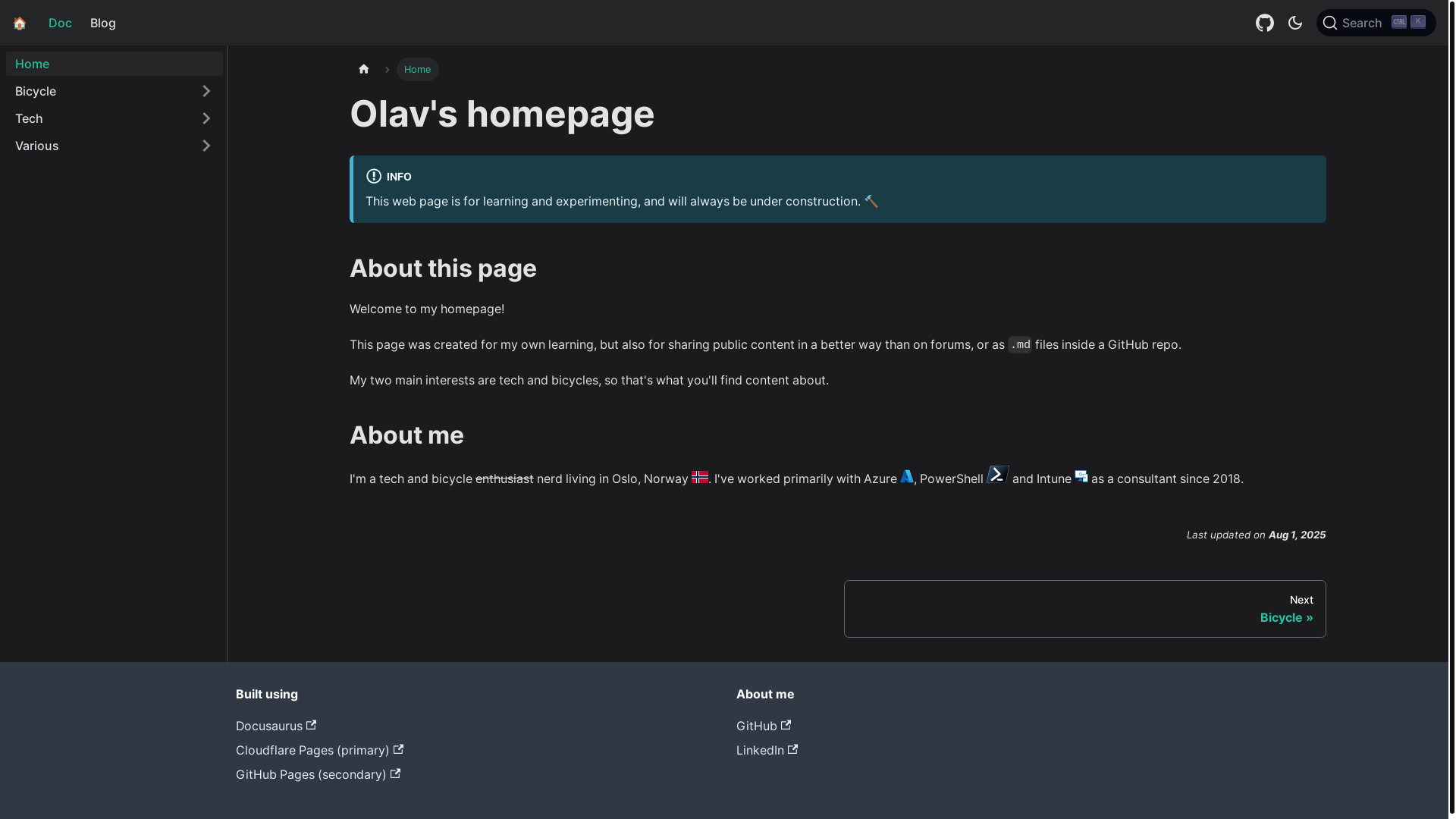 website screenshot of https://olavrb-no.pages.dev/