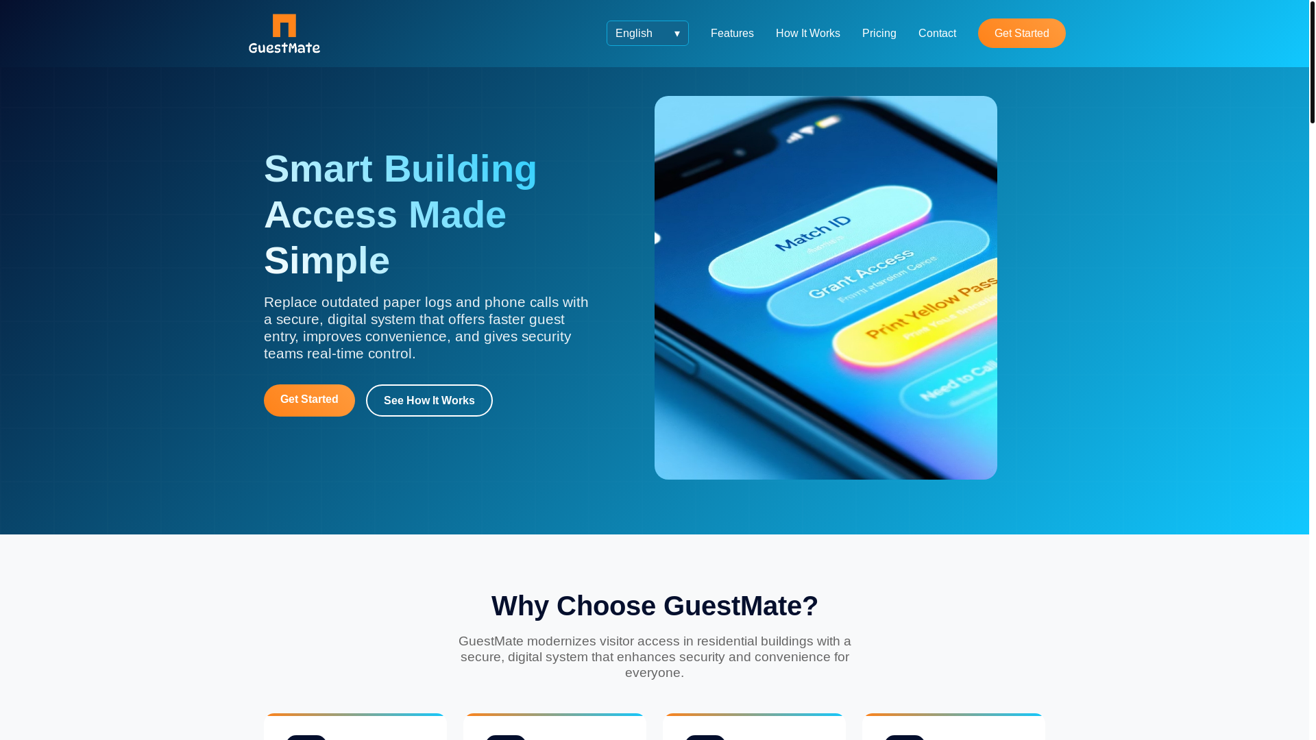 website screenshot of https://guestmate.be/