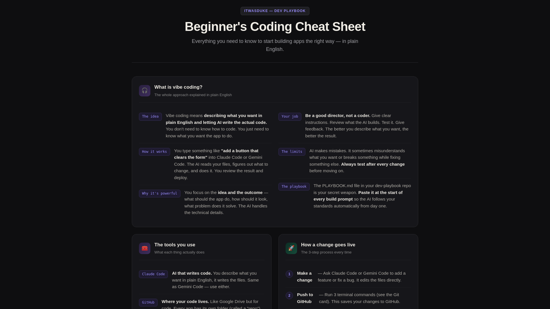 website screenshot of https://dev-playbook.pages.dev/