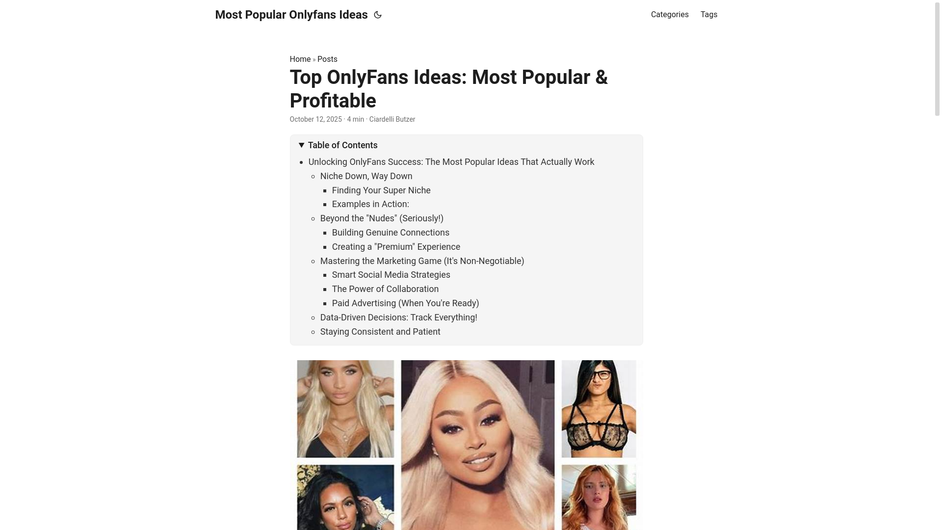 website screenshot of https://most-popular-onlyfans-ideas.pages.dev/