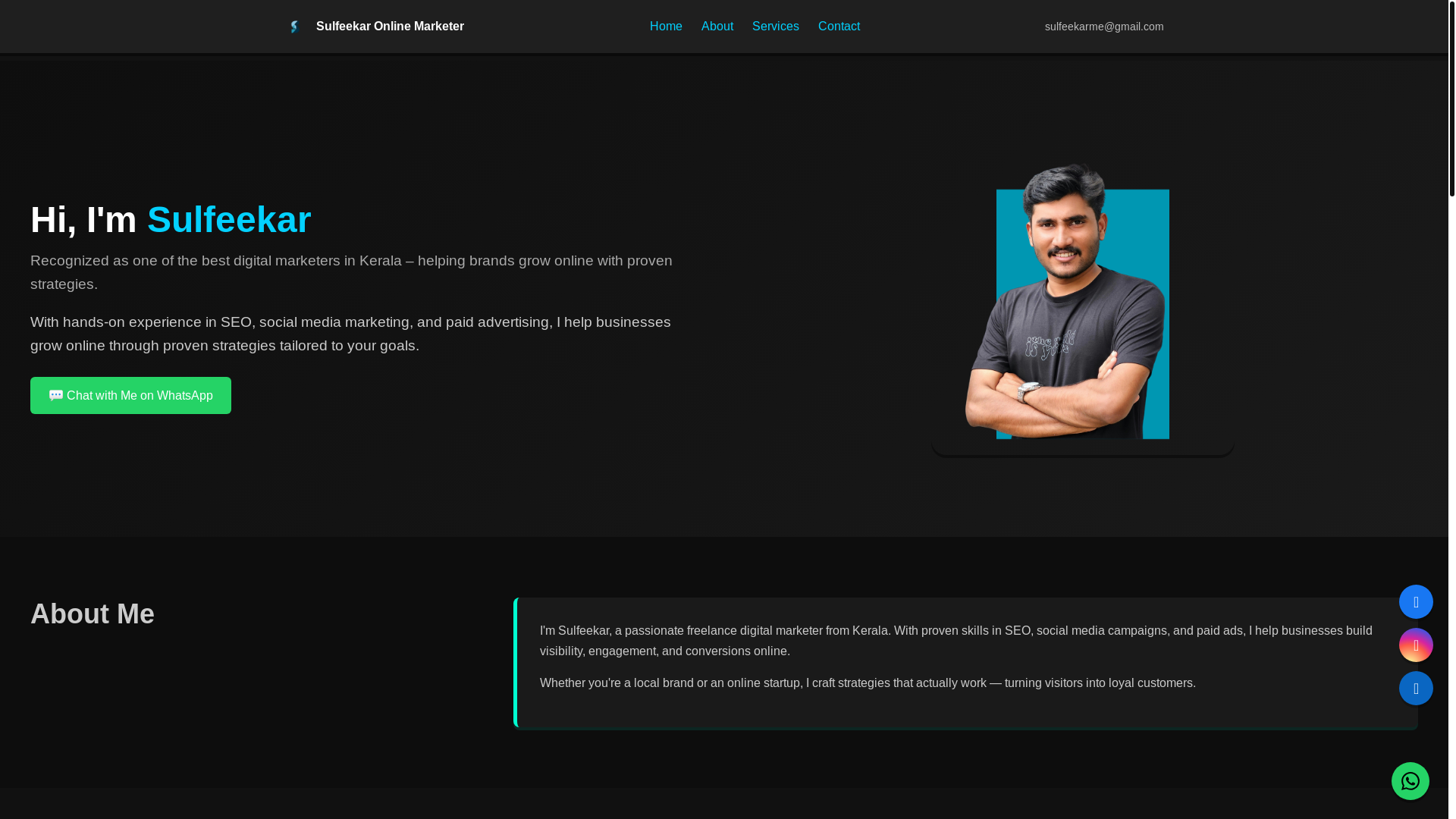 website screenshot of https://sulfeekar.online/