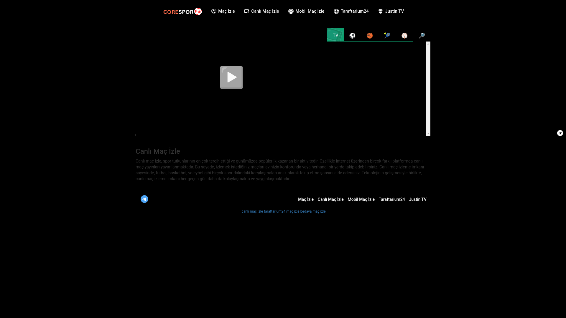 website screenshot of https://bedavamacizle1.in/